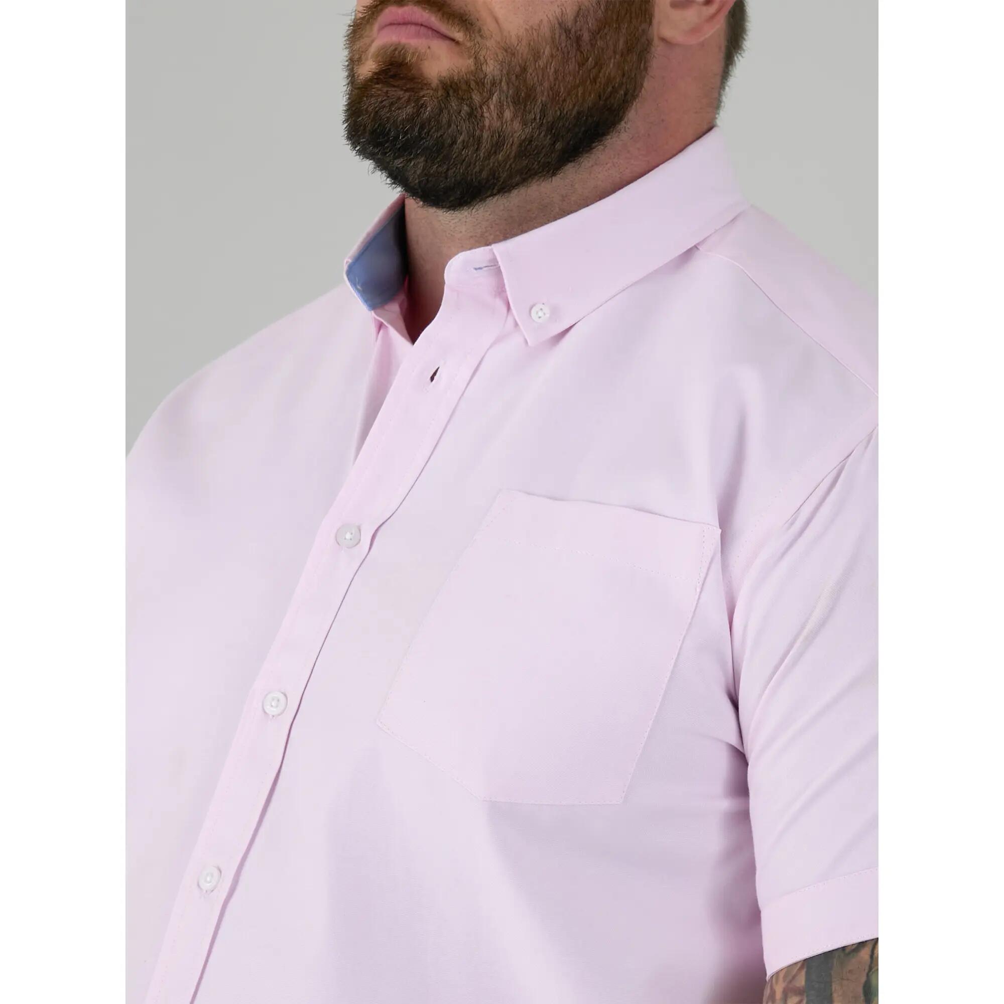 Camicia Kingsize Maniche Corte Uomo Duke D555 James Rosa 6/6