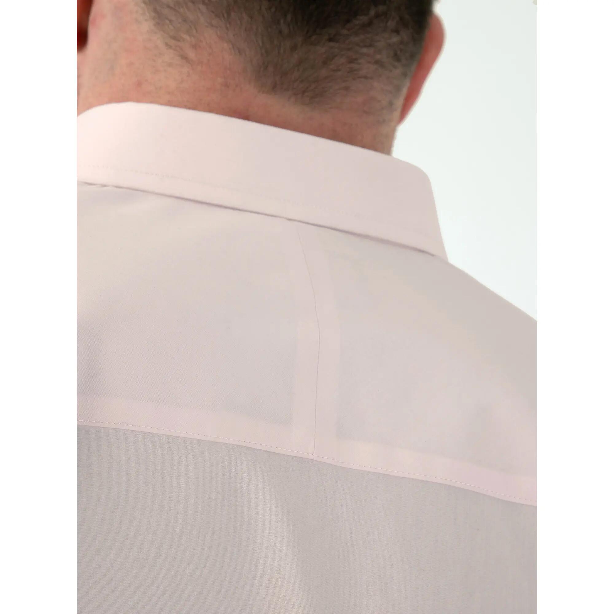 Camicia Elasticizzato Kingsize Maniche Corte Uomo Duke D555 Lucas Rosa Palido 6/6