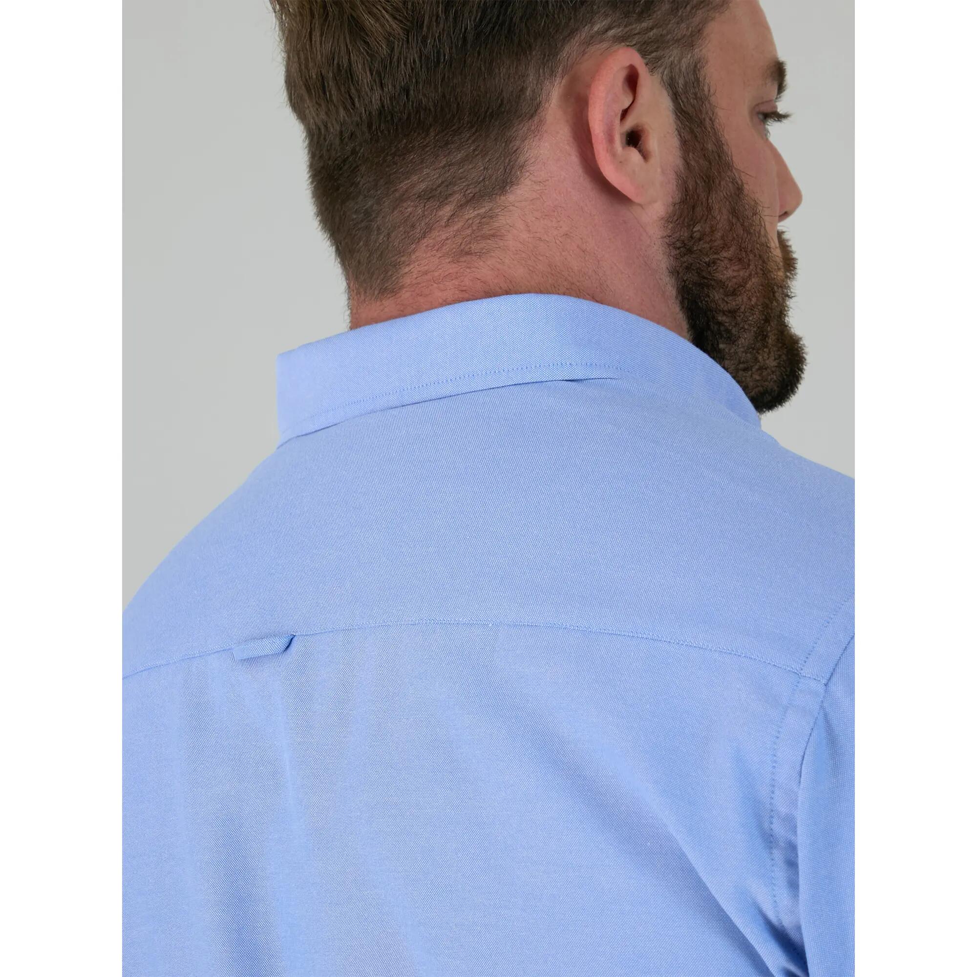Camicia Kingsize Maniche Corte Uomo Duke D555 James Azzurro 6/6
