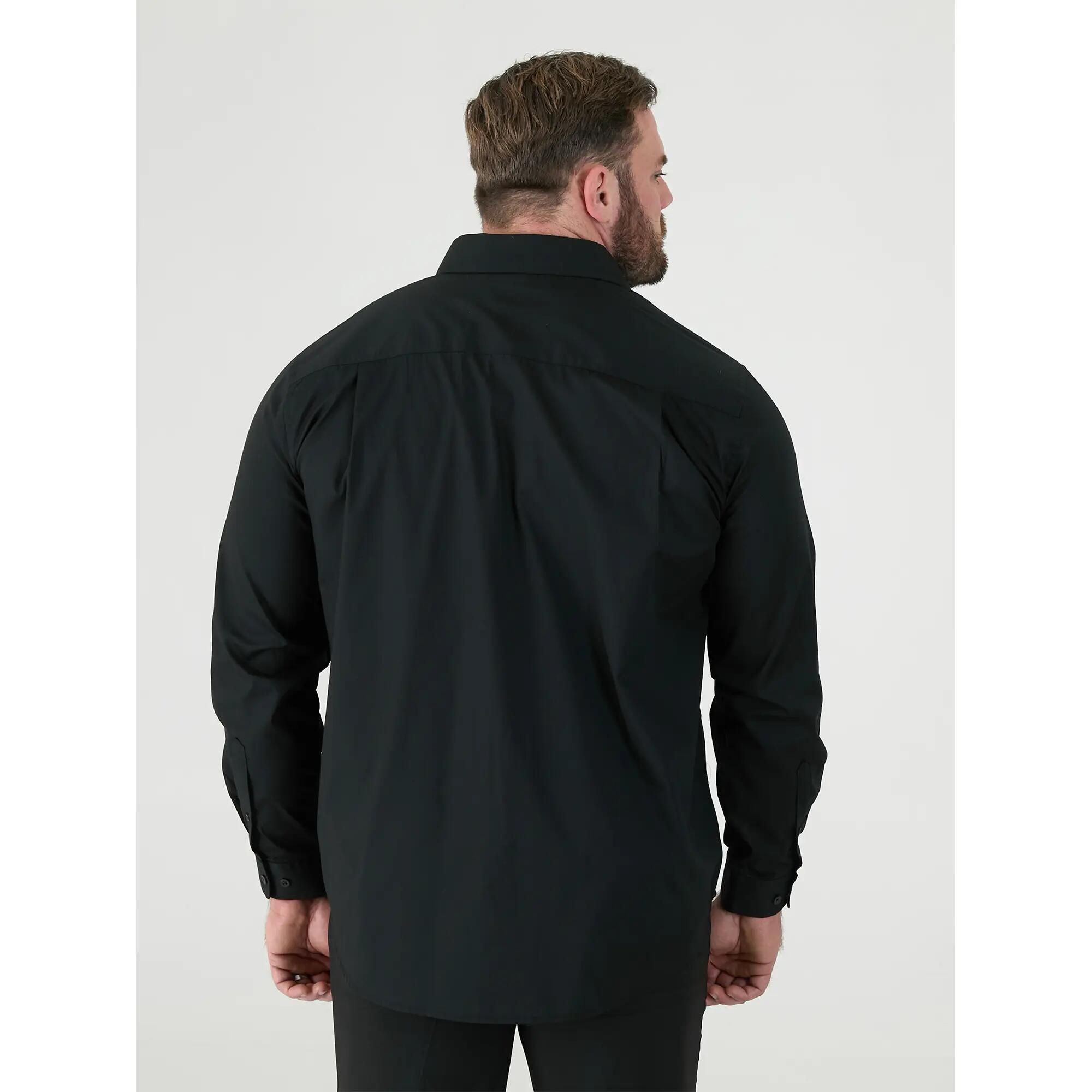 Camicia Kingsize Manica Lunga Uomo Duke D555 Corbin Nero 5/6