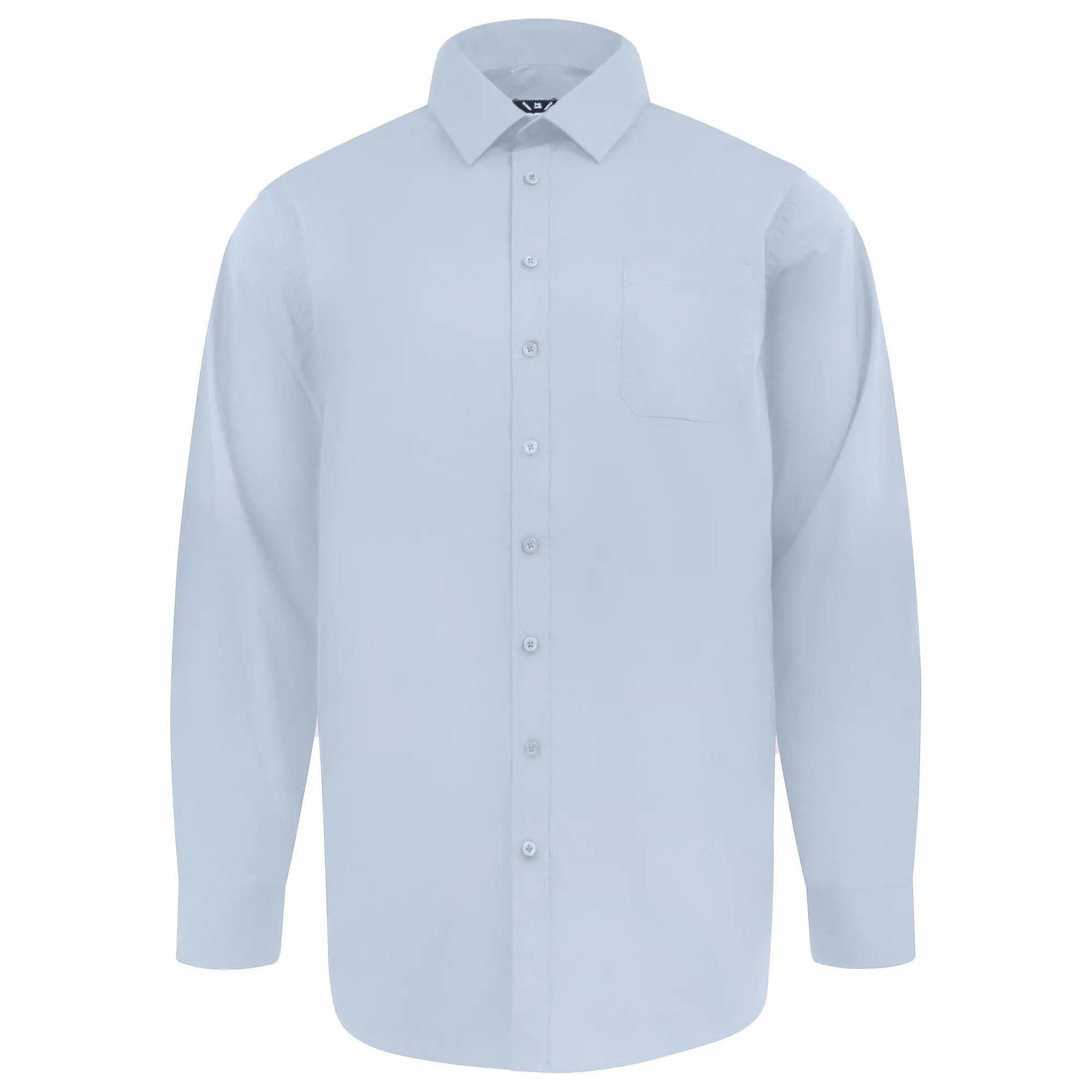 Camicia Elasticizzato Kingsize Uomo Duke Oliver D555 Azzurro 2/6