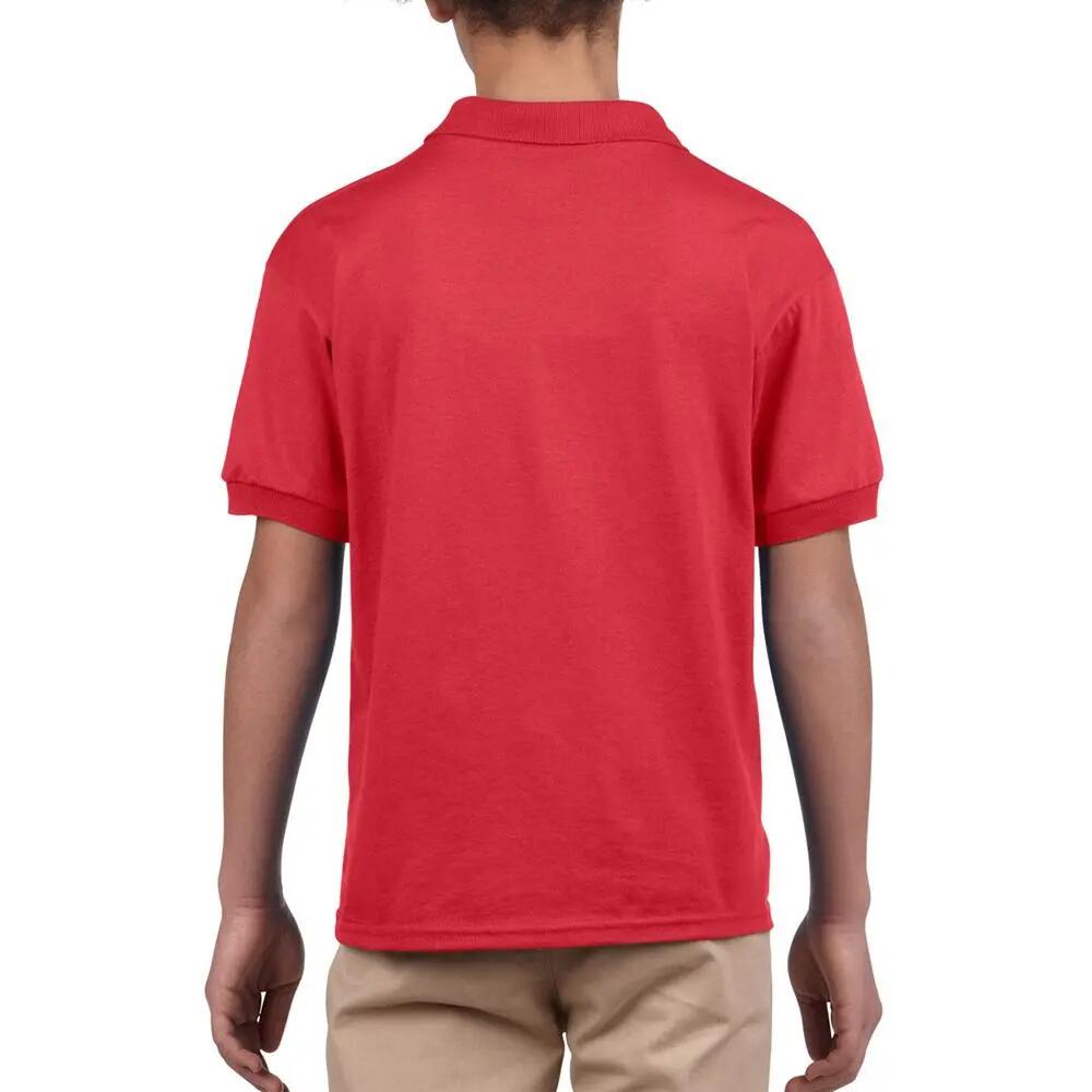 Polo de manga corta para niños/niñas Rojo 5/5