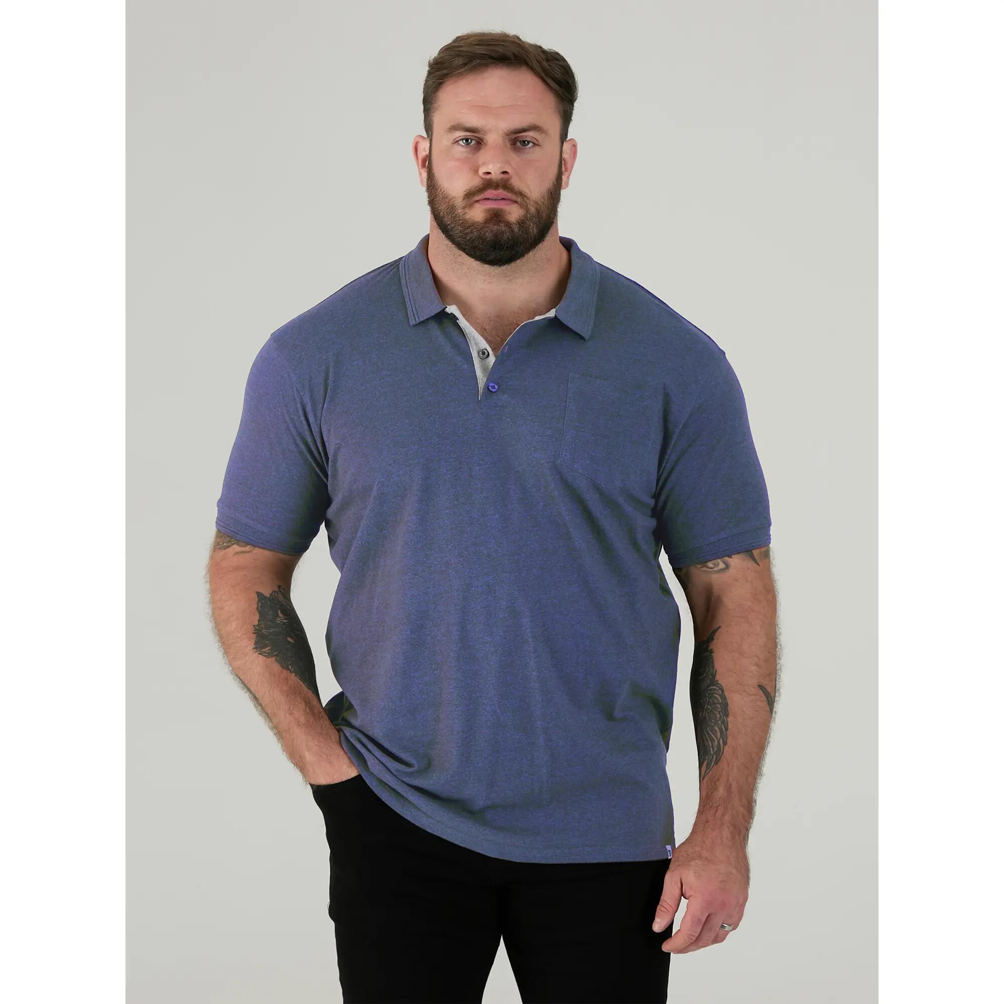 "D555 Grant" Poloshirt für Herren Denim 4/5