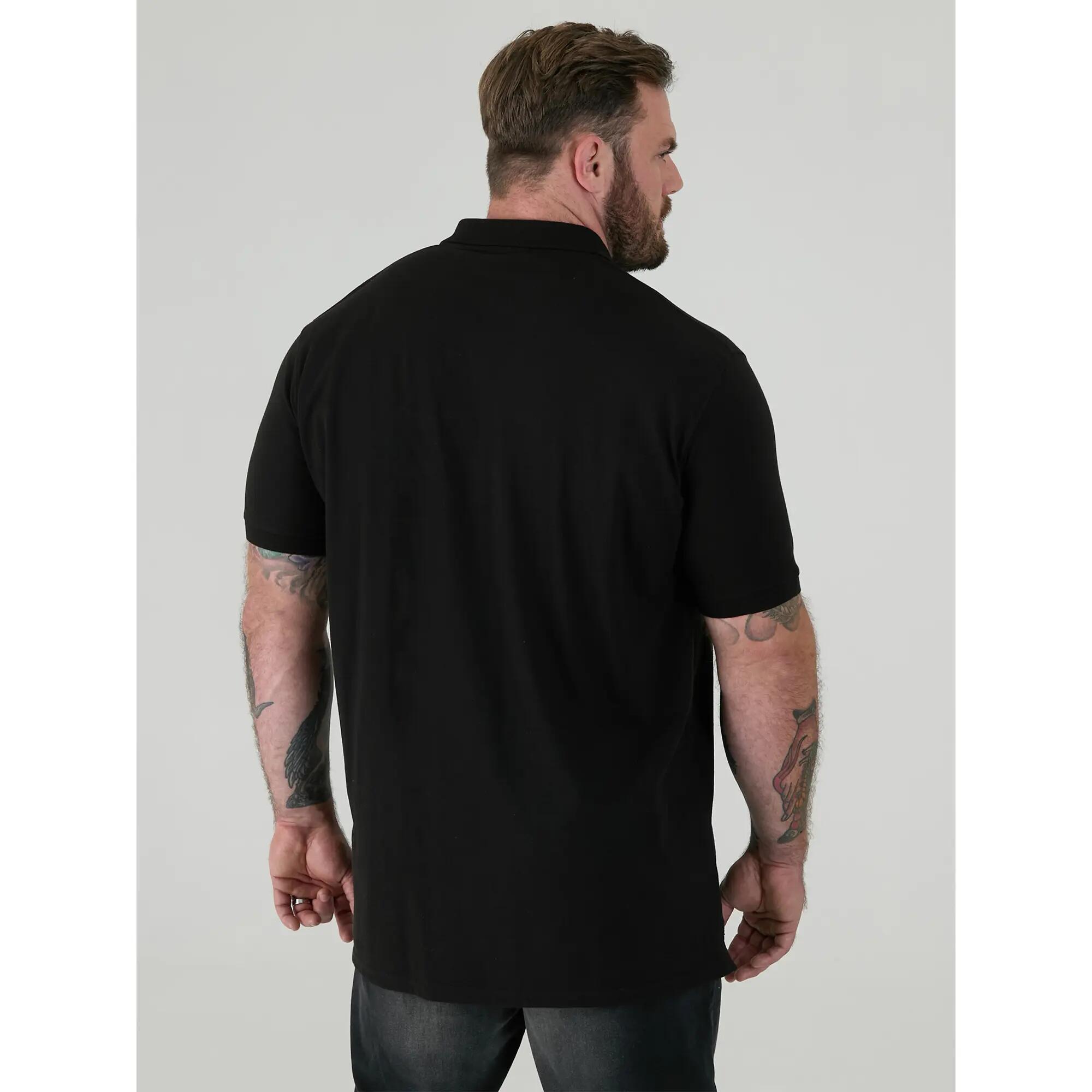 Mens Grant Polo Shirt (Black) 5/6
