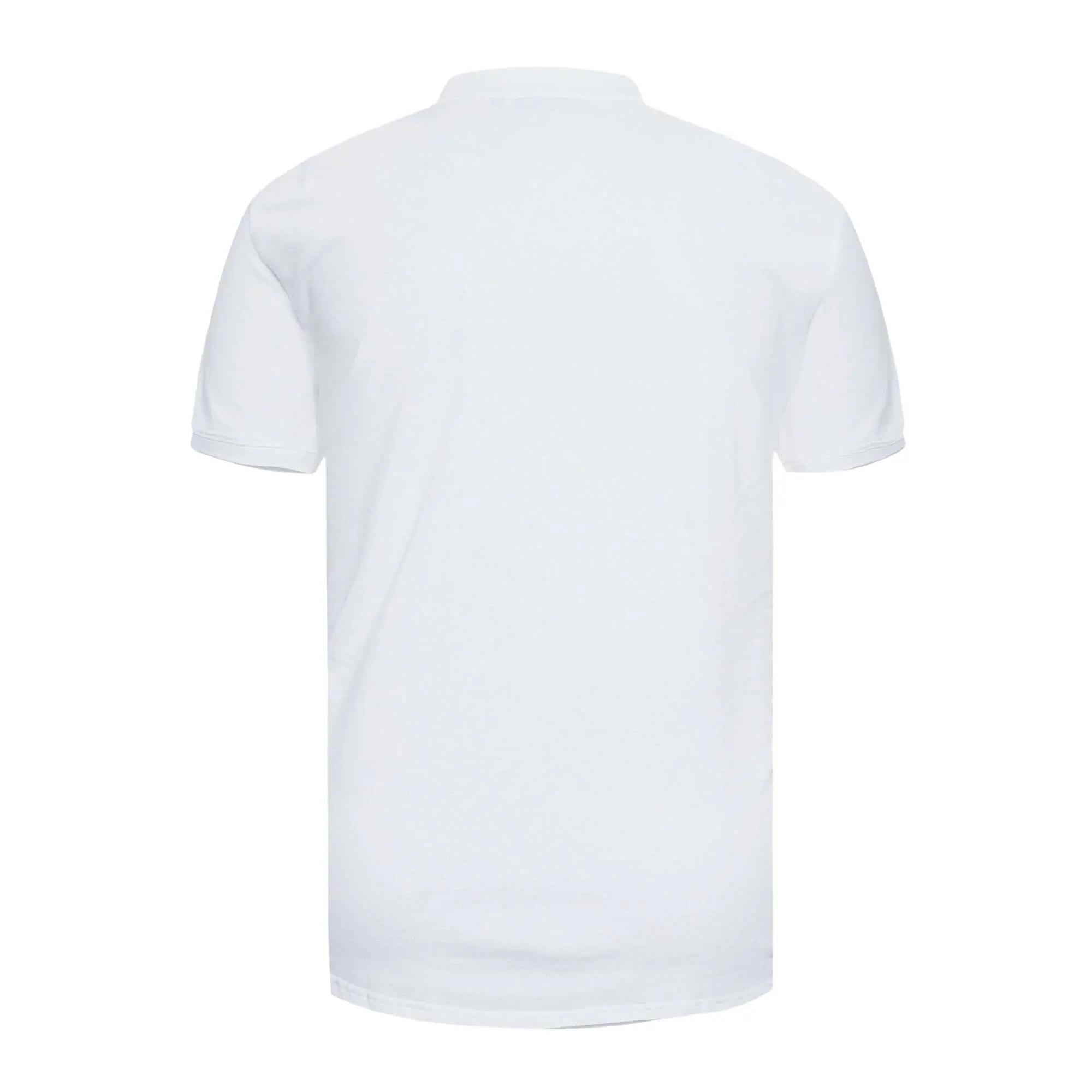 D555 Polo Uni Manches Courtes Grande Taille GRANT Homme (Blanc) 3/7