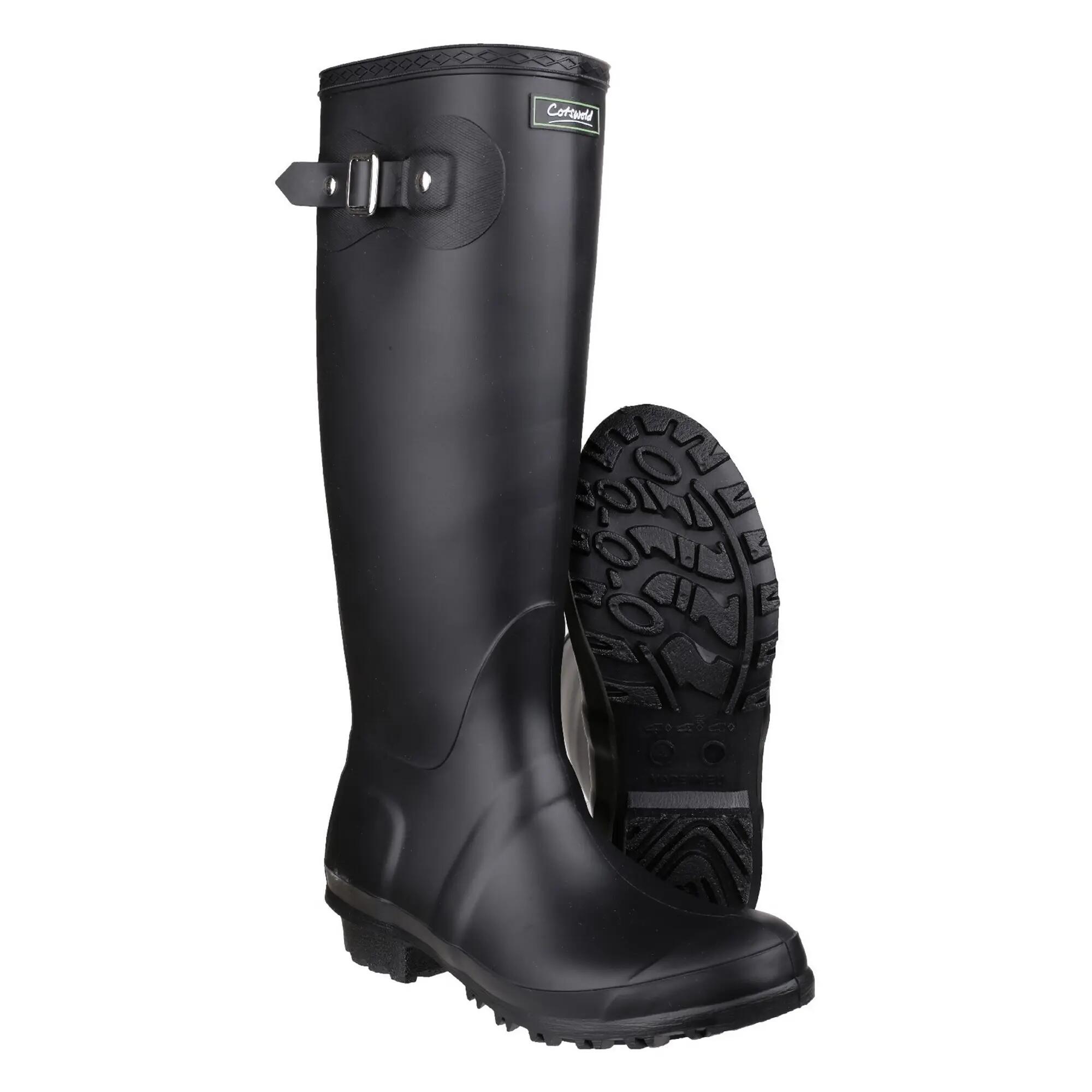 Cotswold Sandringham Damen Jagdstiefel Schwarz PVC 6/6