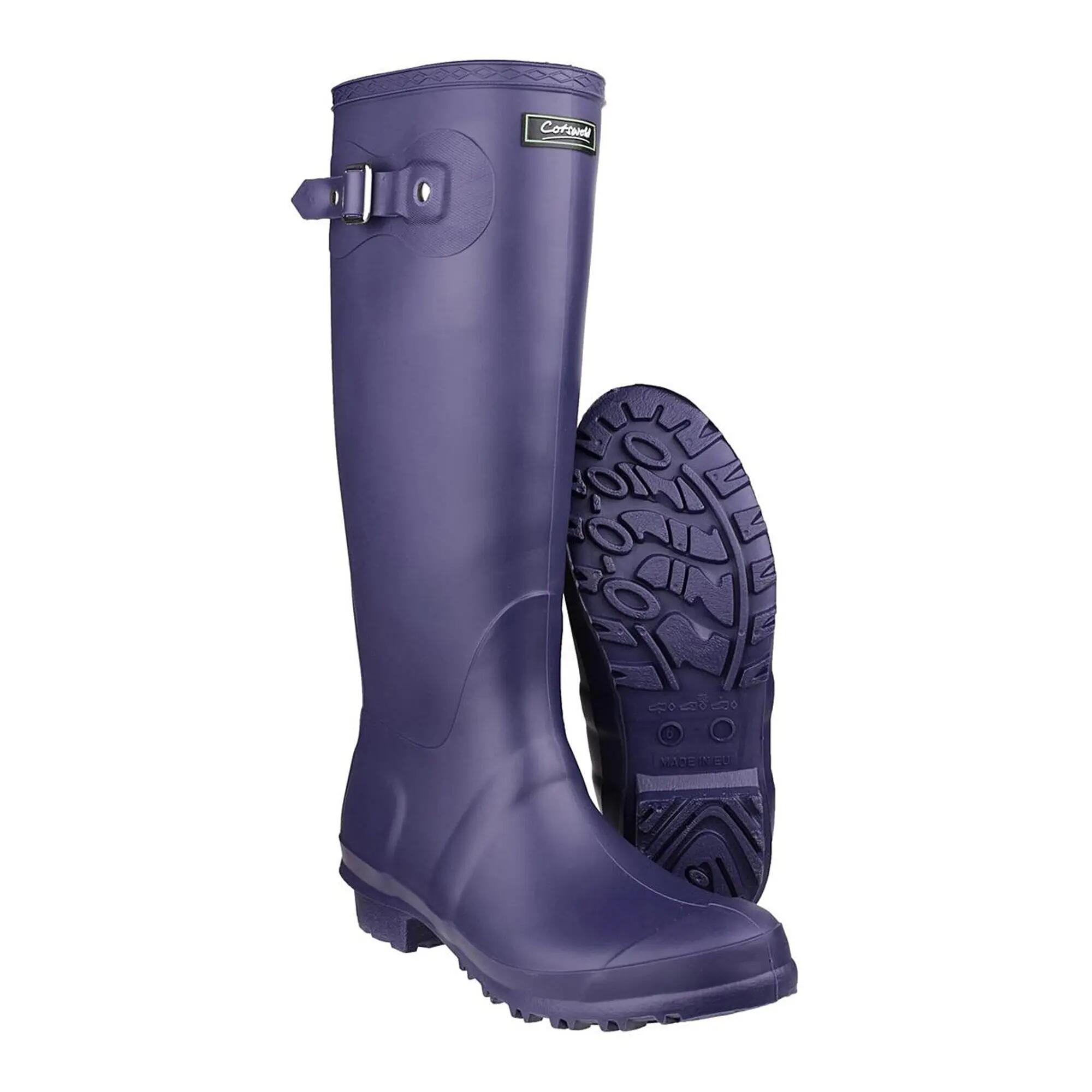 Sandringham Stivali In PVC Con Fibbia Donna Cotswold Viola 6/6