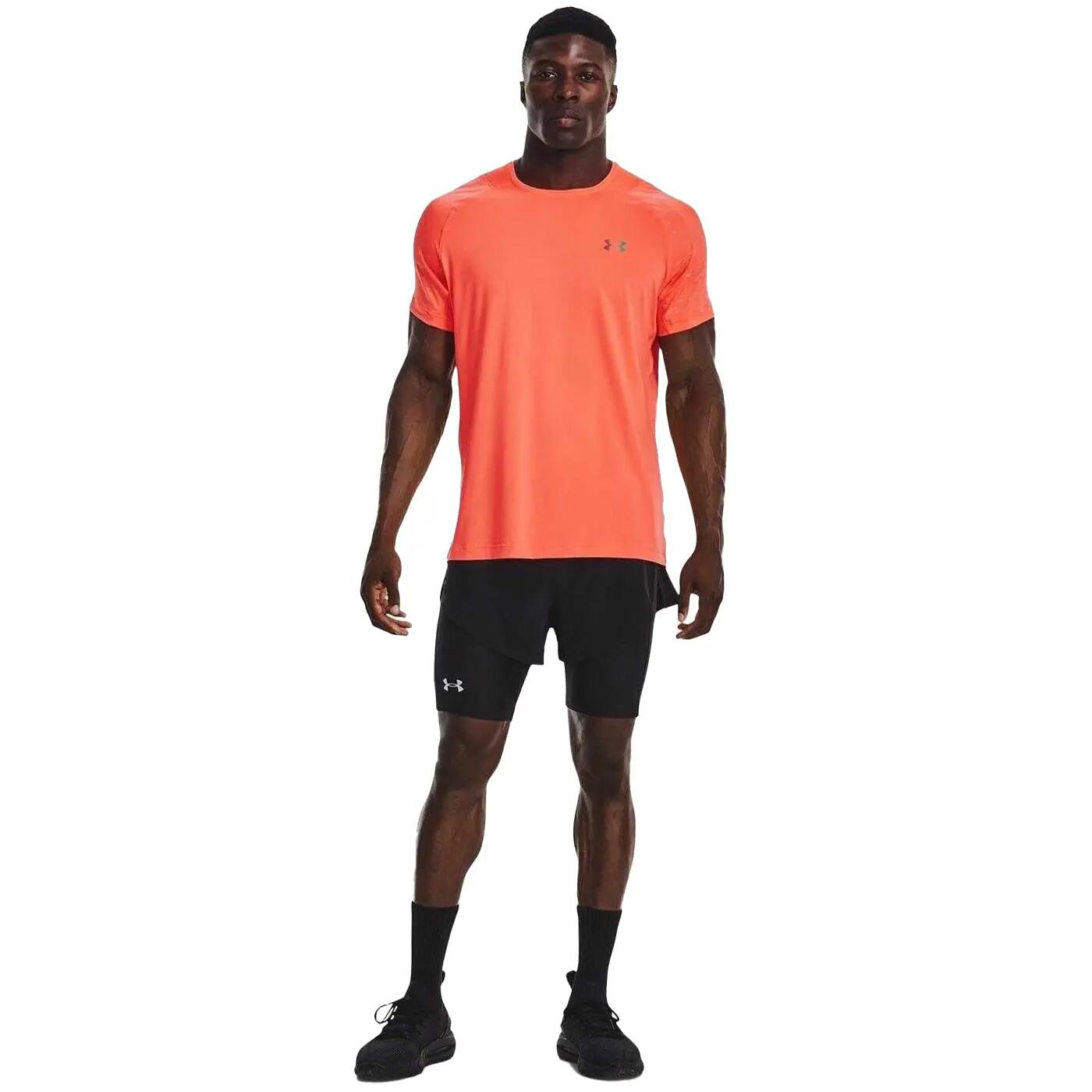 Mens Rush 2 in 1 Running Shorts (Black) 4/4