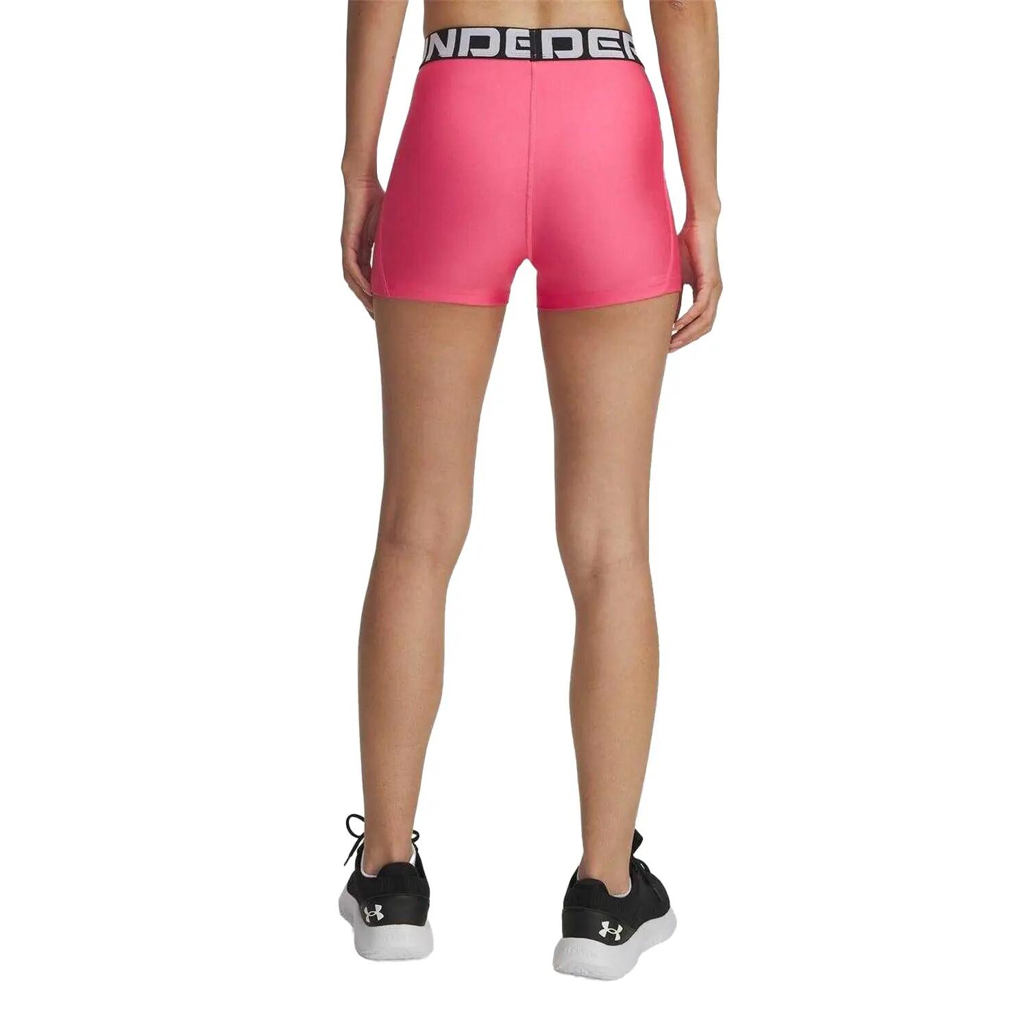 "HeatGear" KompressionsShorts für Damen Super Pink 3/4