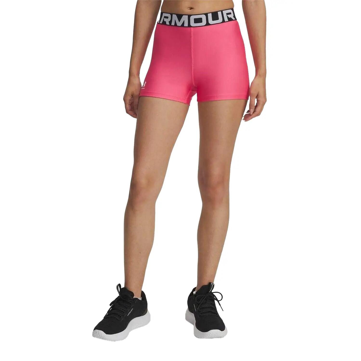 "HeatGear" KompressionsShorts für Damen Super Pink 2/4