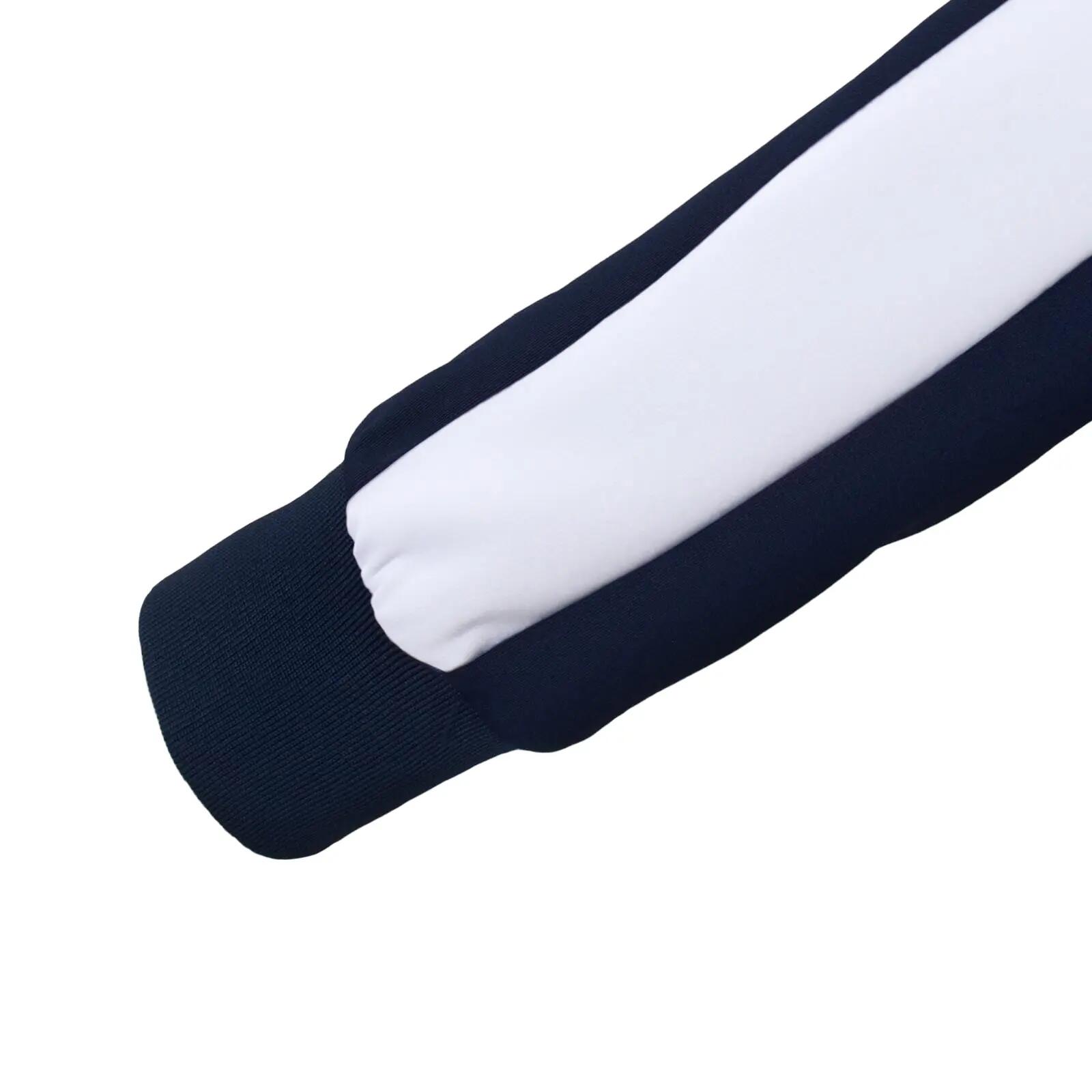 Mens Track Jacket (Navy/White) 7/7