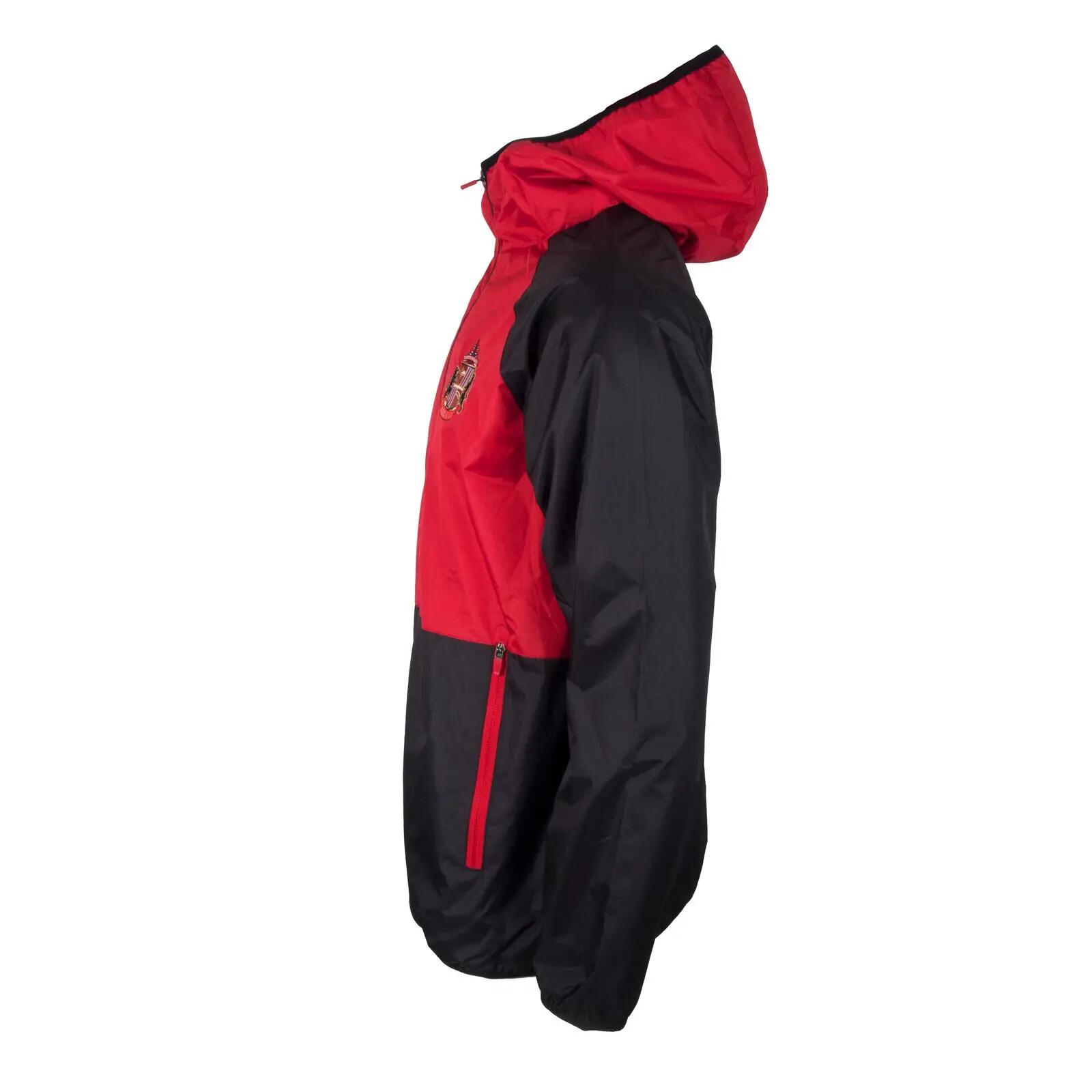 Mens Crest Windbreaker (Black/Red) 5/6