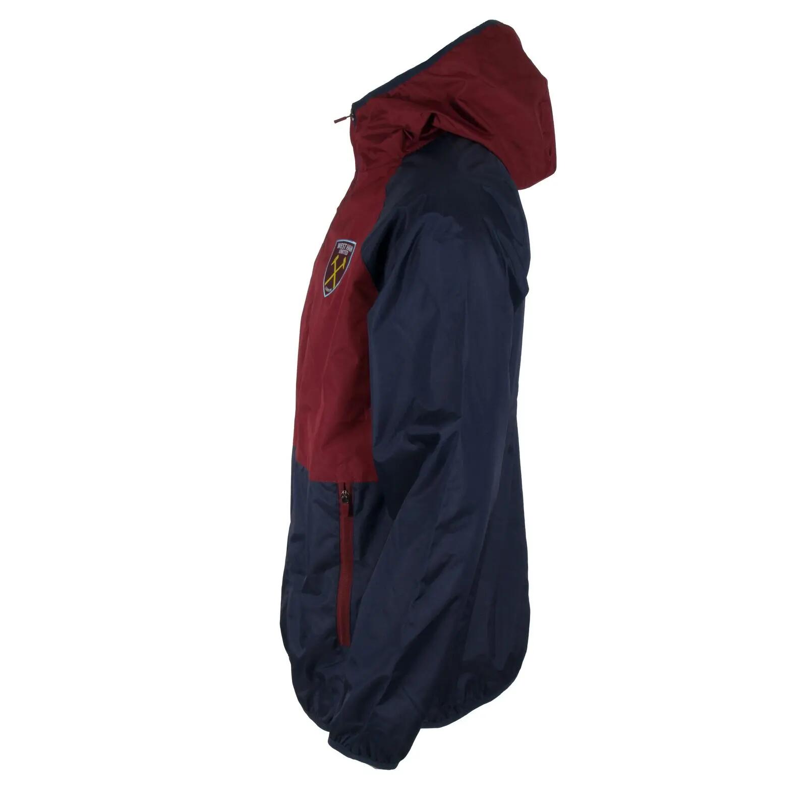 Mens Crest Raglan Windbreaker (Navy/Claret) 5/6