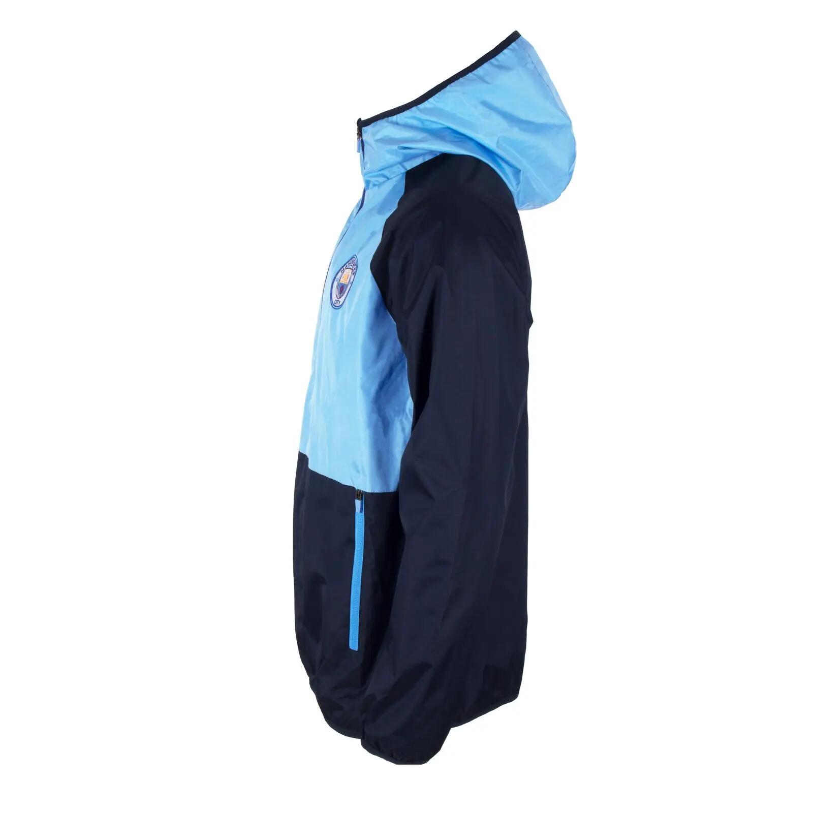 Mens Crest Raglan Windbreaker (Navy/Sky Blue) 5/6