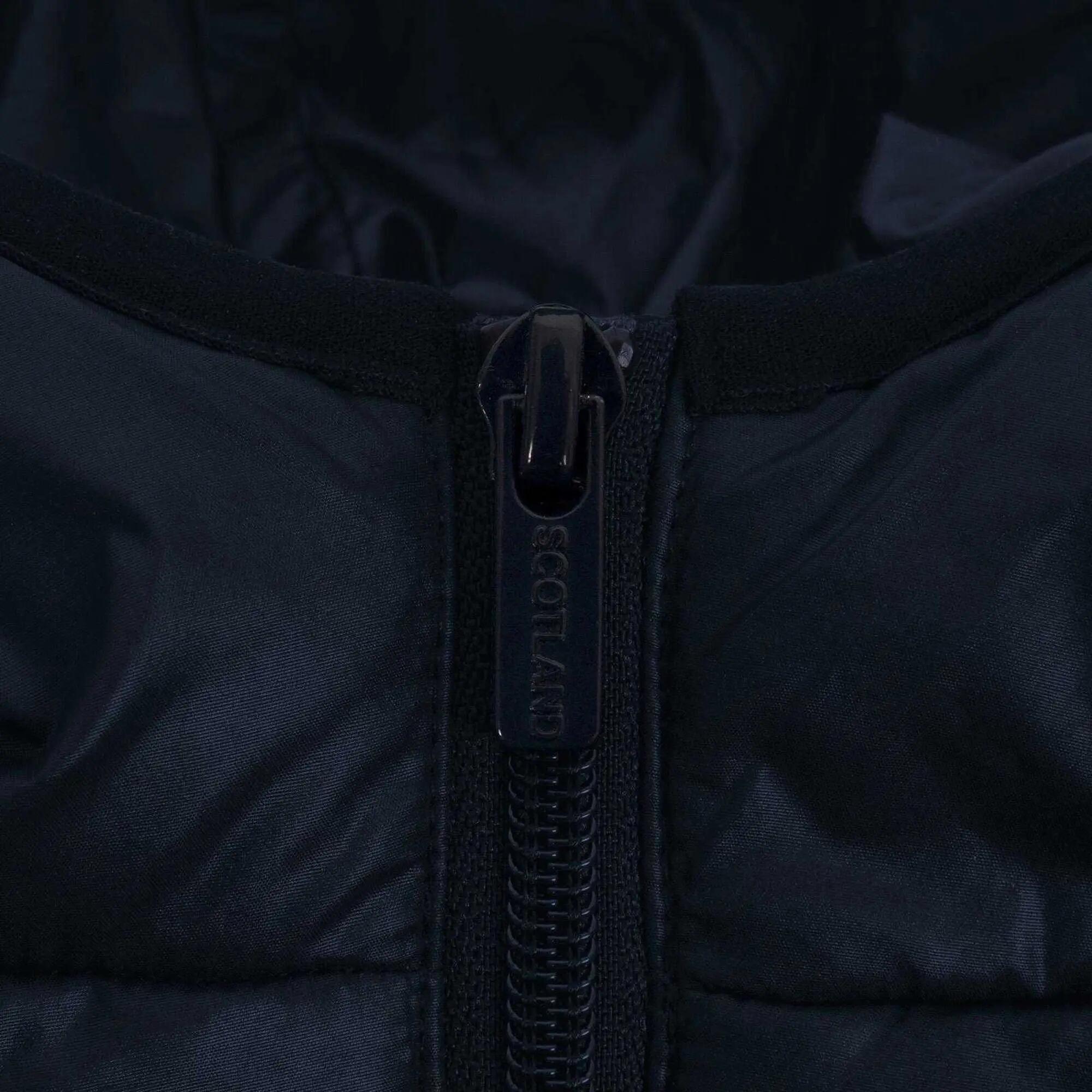 Boys Crest Quilted Jacket (Navy Blue) 6/6