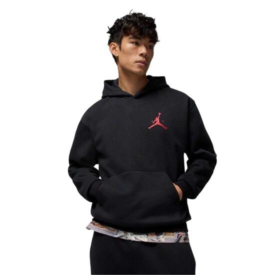 Air Jordan Jumpman" Hoodie zum Überziehen für Herren Schwarz/Rot