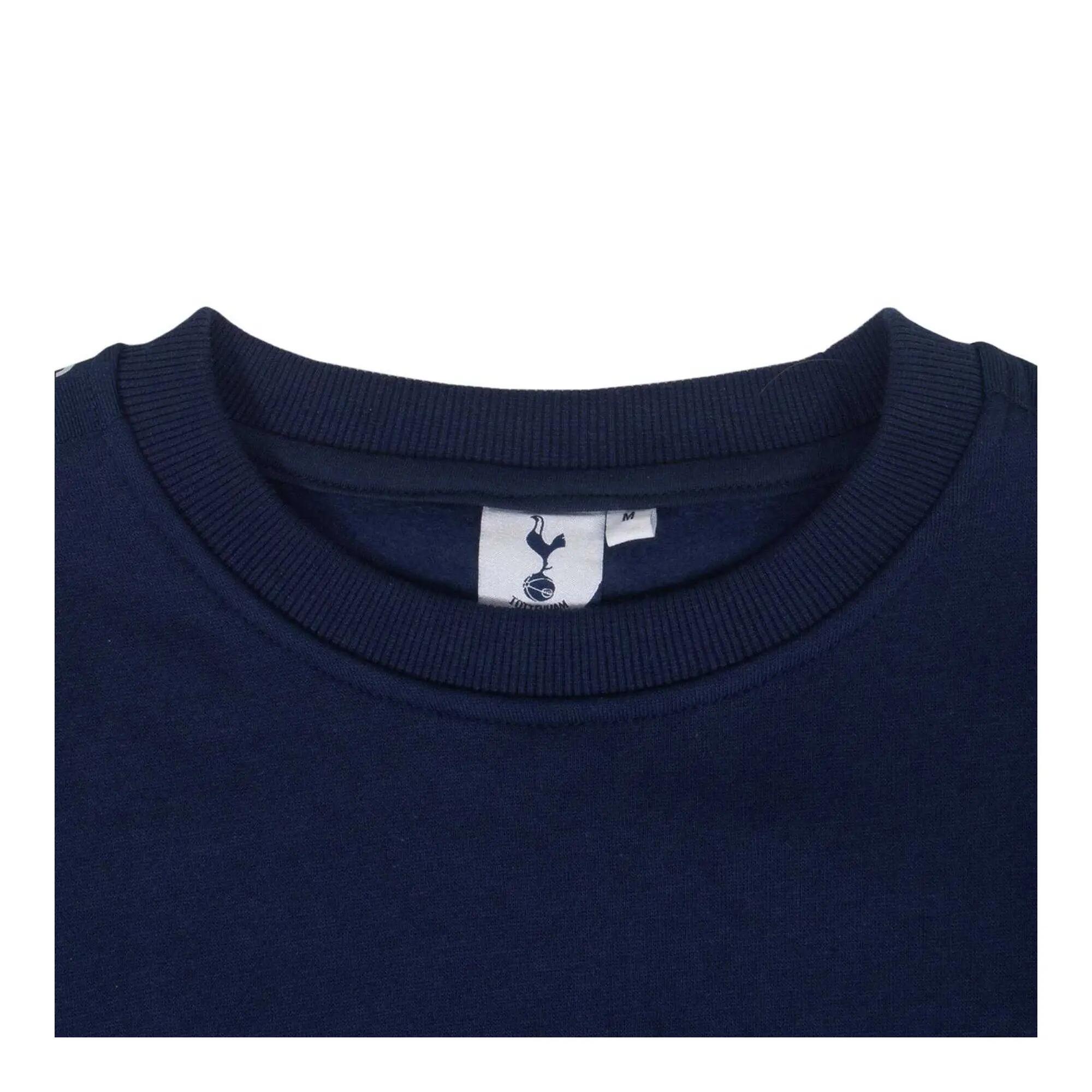 Felpa Nastrato Uomo Tottenham Hotspur FC Blu Navy 5/5