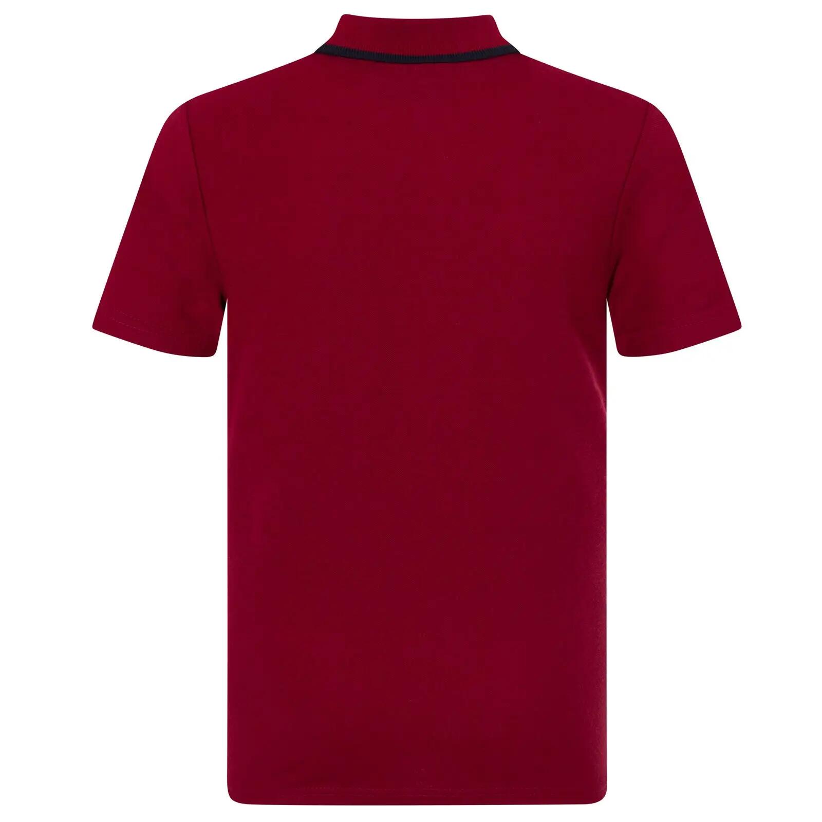 Boys Crest Polo Shirt (Red) 5/6