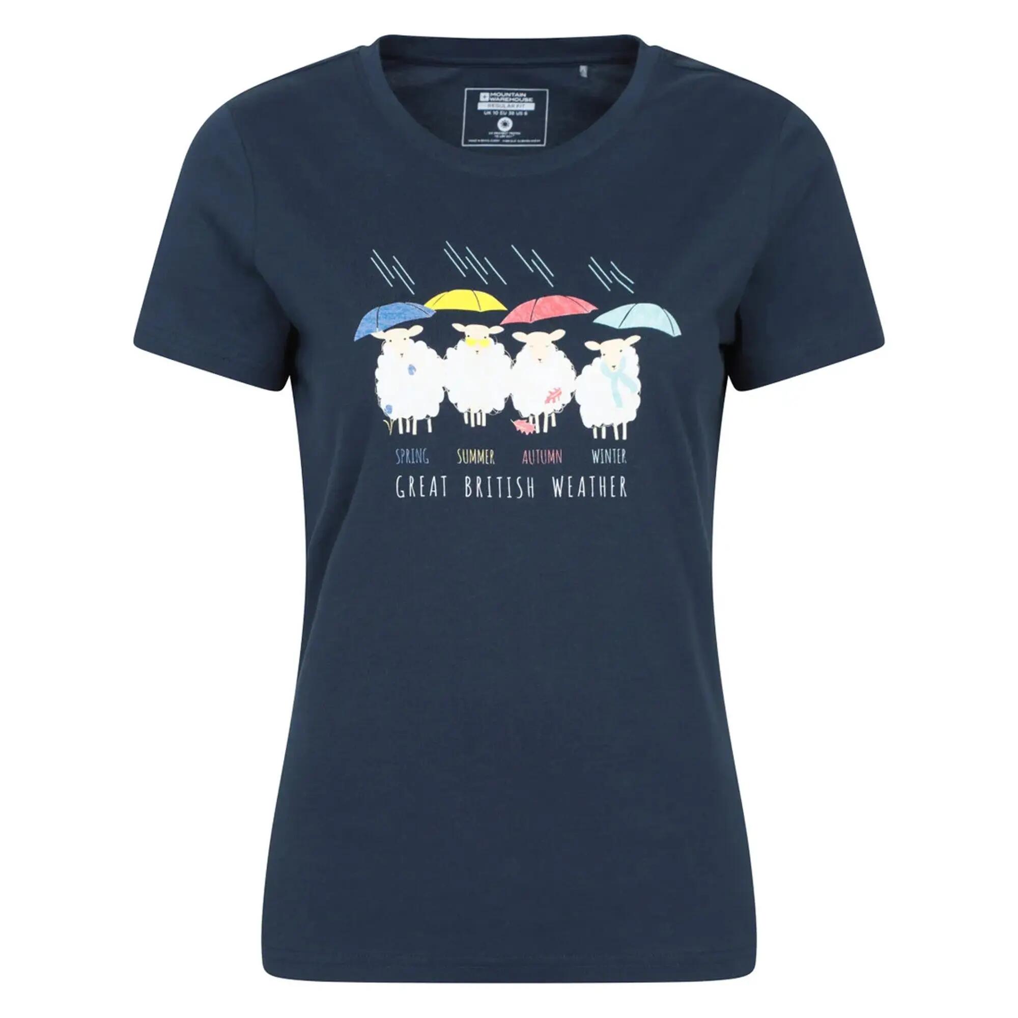 Mountain Warehouse Womens/Ladies Great British Weather T-Shirt