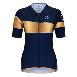 Fietsshirt dames met korte mouw in Blauw 8andCounting