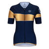 Maillot velo, manches courtes pour femmes blue 8andCounting