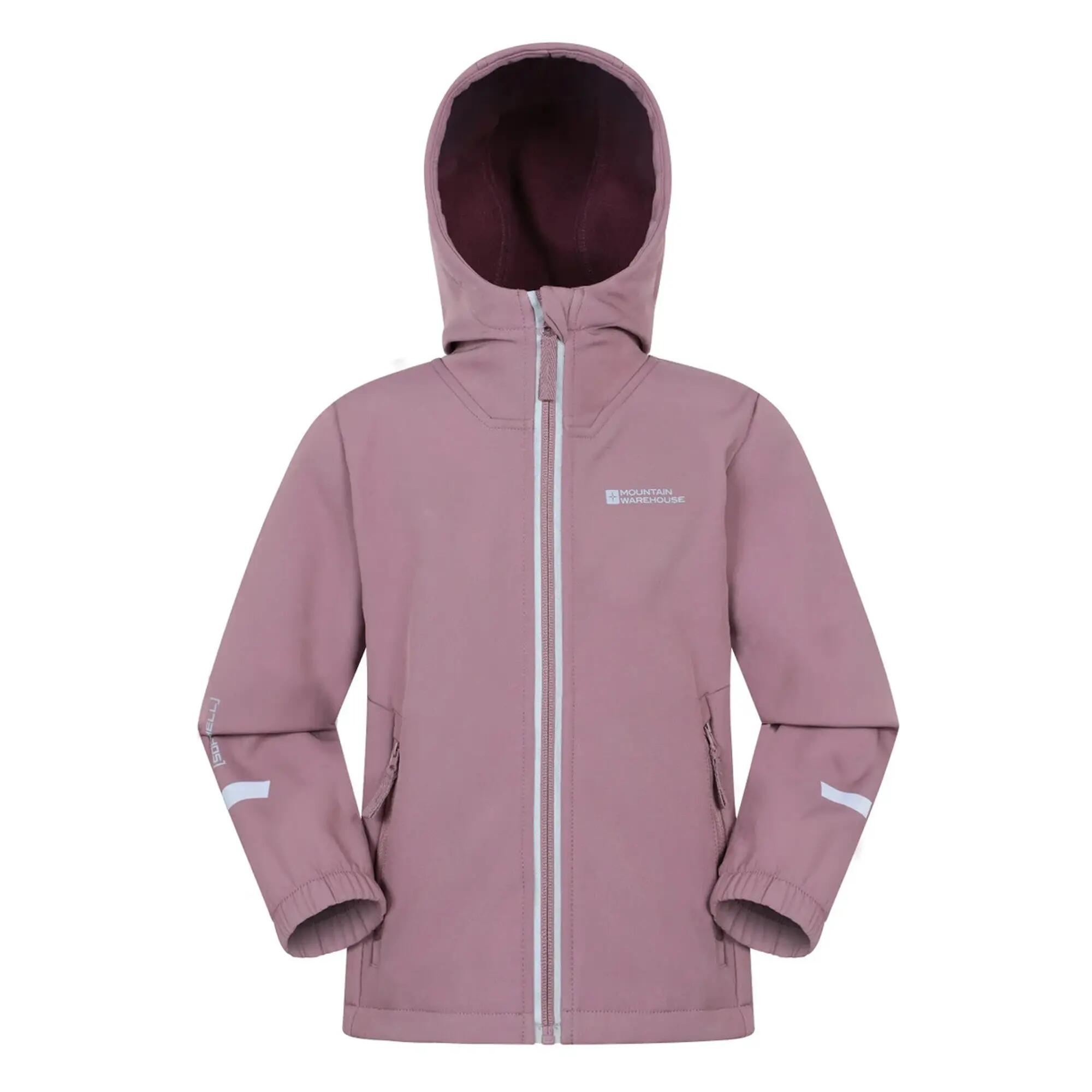 Mountain Warehouse Childrens/Kids Huxley Reflective Soft Shell Jacket