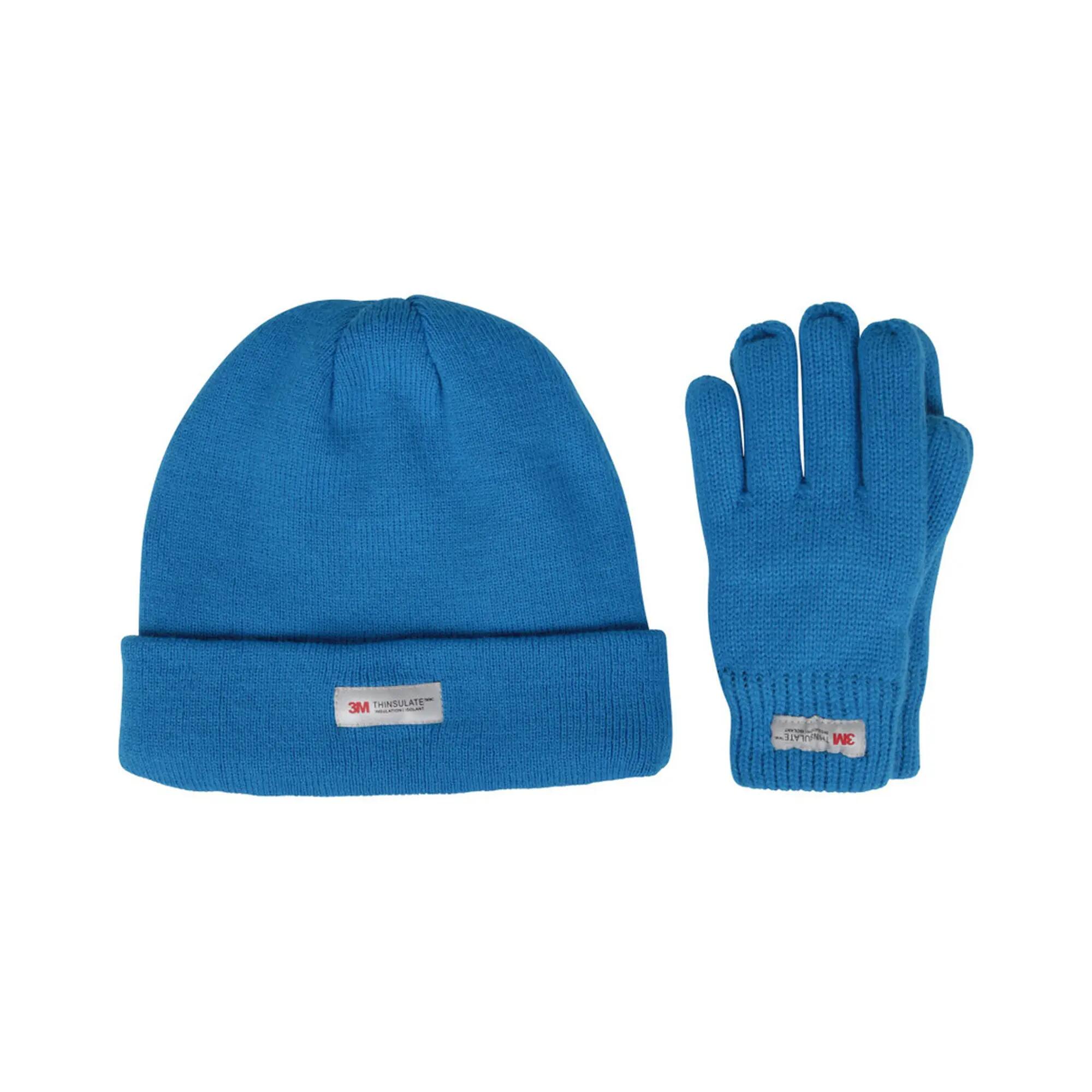 Mountain Warehouse Childrens/Kids Thinsulate Fleece Beanie & Gloves Set