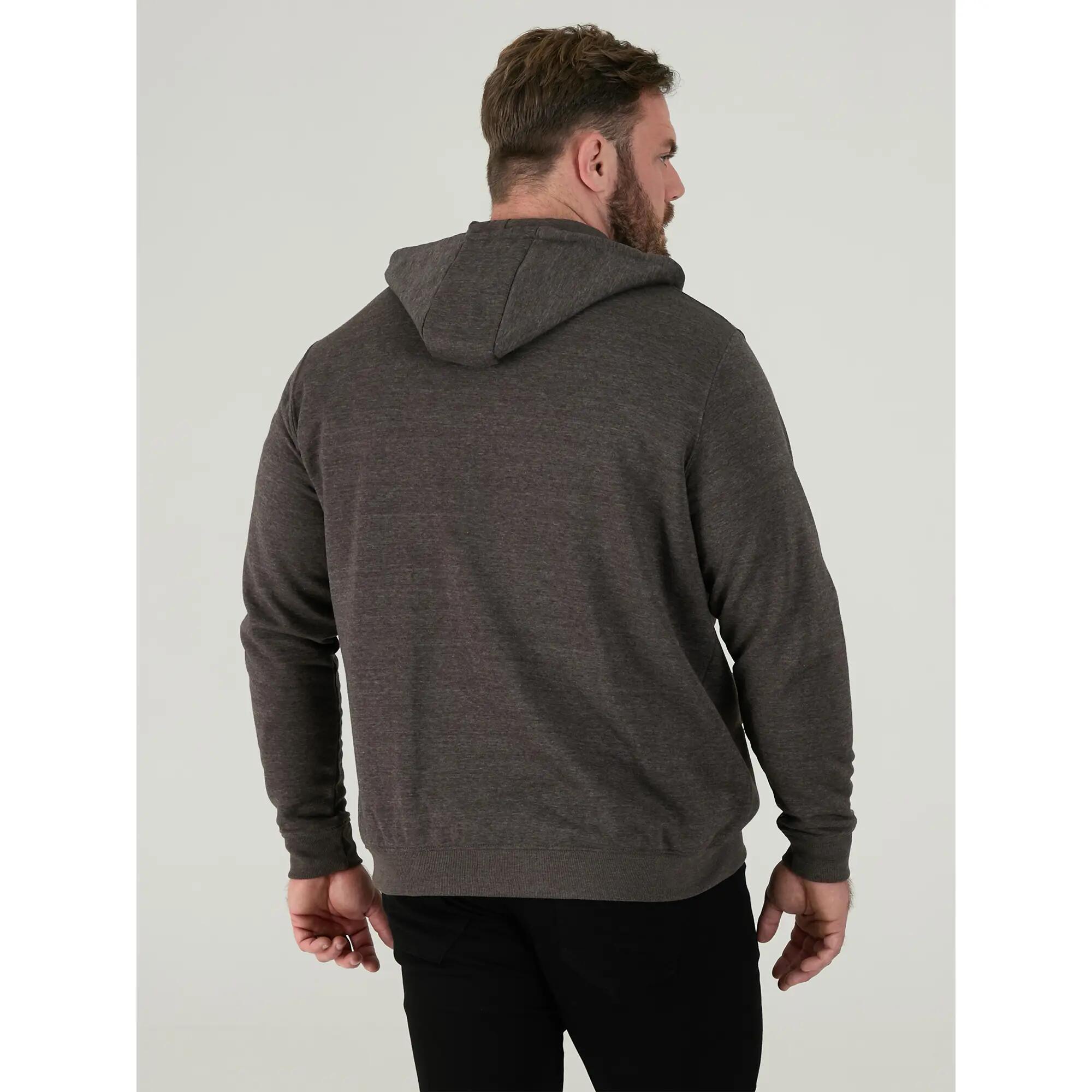 Felpa Con Cappuccio E Zip Intera Kingsize Uomo Duke D555 Rockford Cantor Grigio 6/6