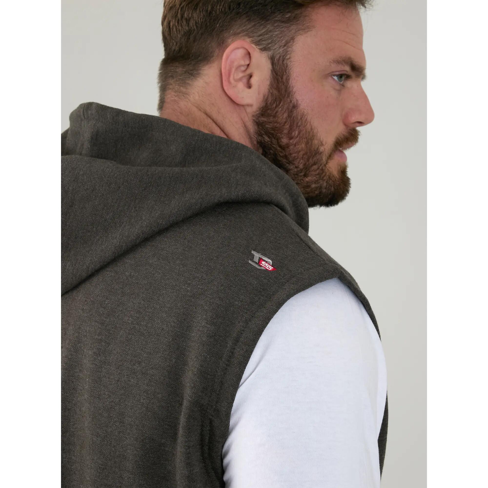 Felpa Con Cappuccio E Zip Intera Kingsize Senza Maniche Uomo Duke D555 Blake 5/6
