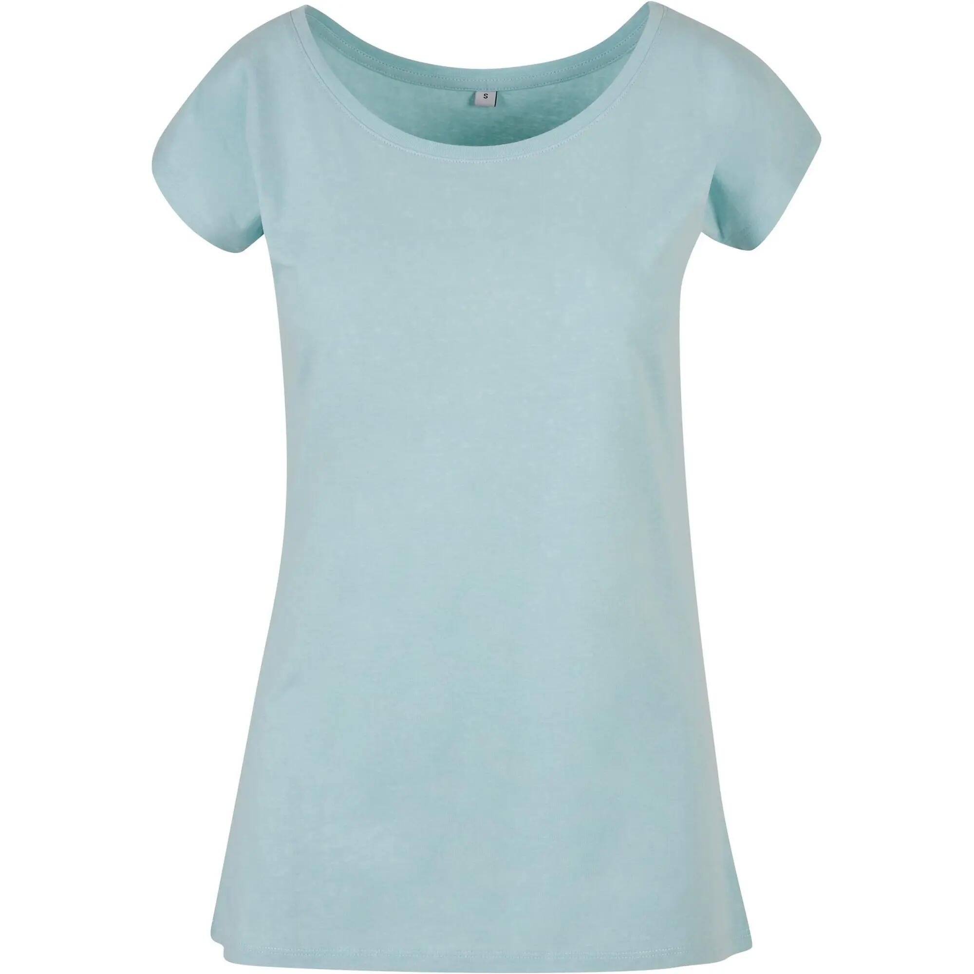 Build Your Brand Womens/Ladies Wide Neck T-Shirt