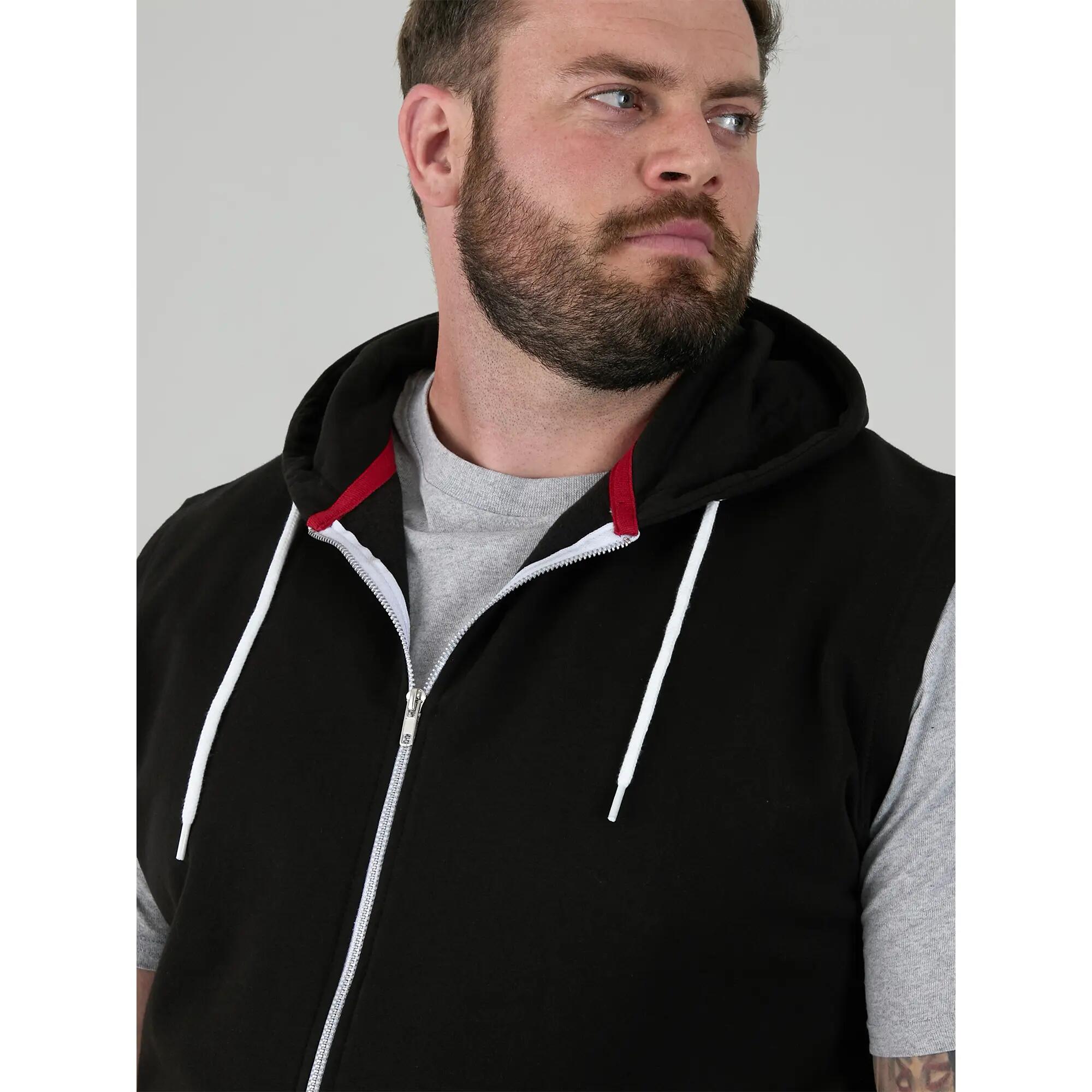 Felpa Con Cappuccio E Zip Intera Kingsize Senza Maniche Uomo Duke D555 Blake 6/6