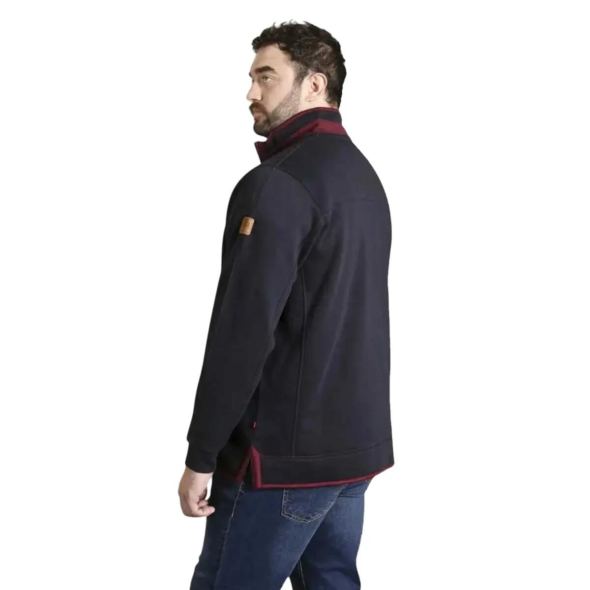 Felpa In Pile Kingsize Uomo Duke D555 Leicester Blu Navy 5/6