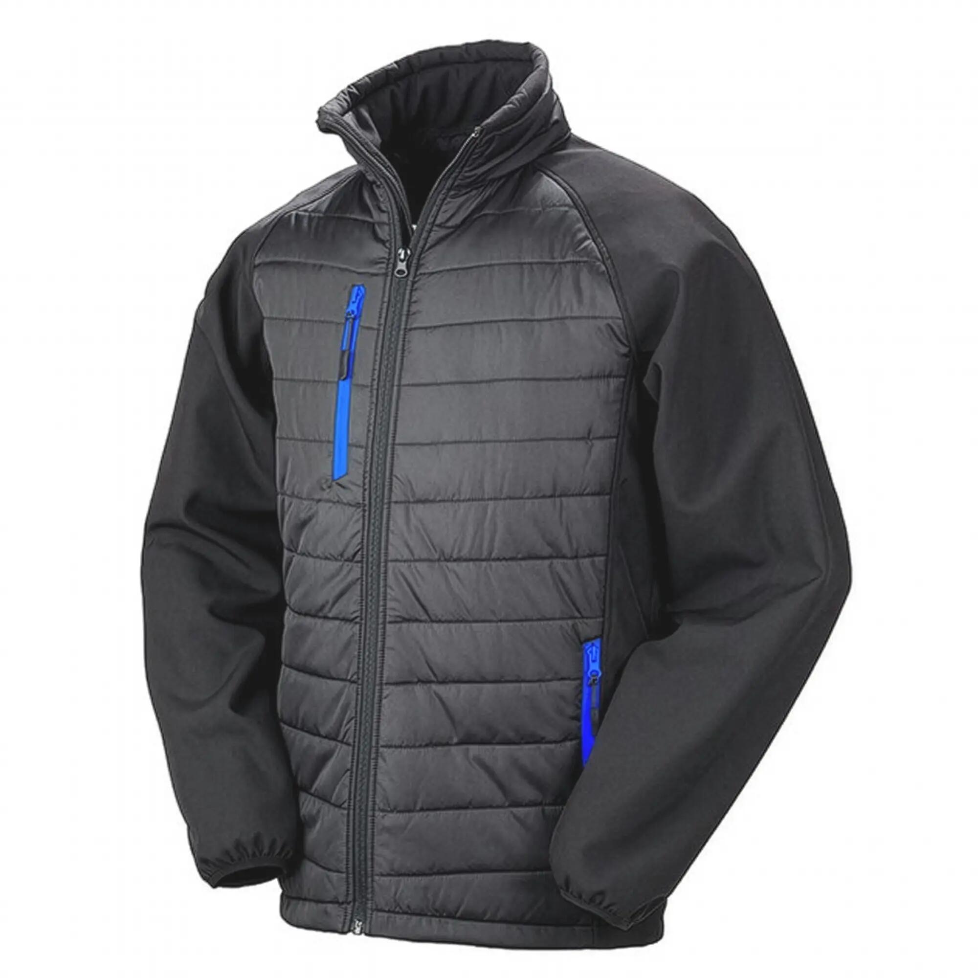 Result Mens Black Compass Padded Soft Shell Jacket