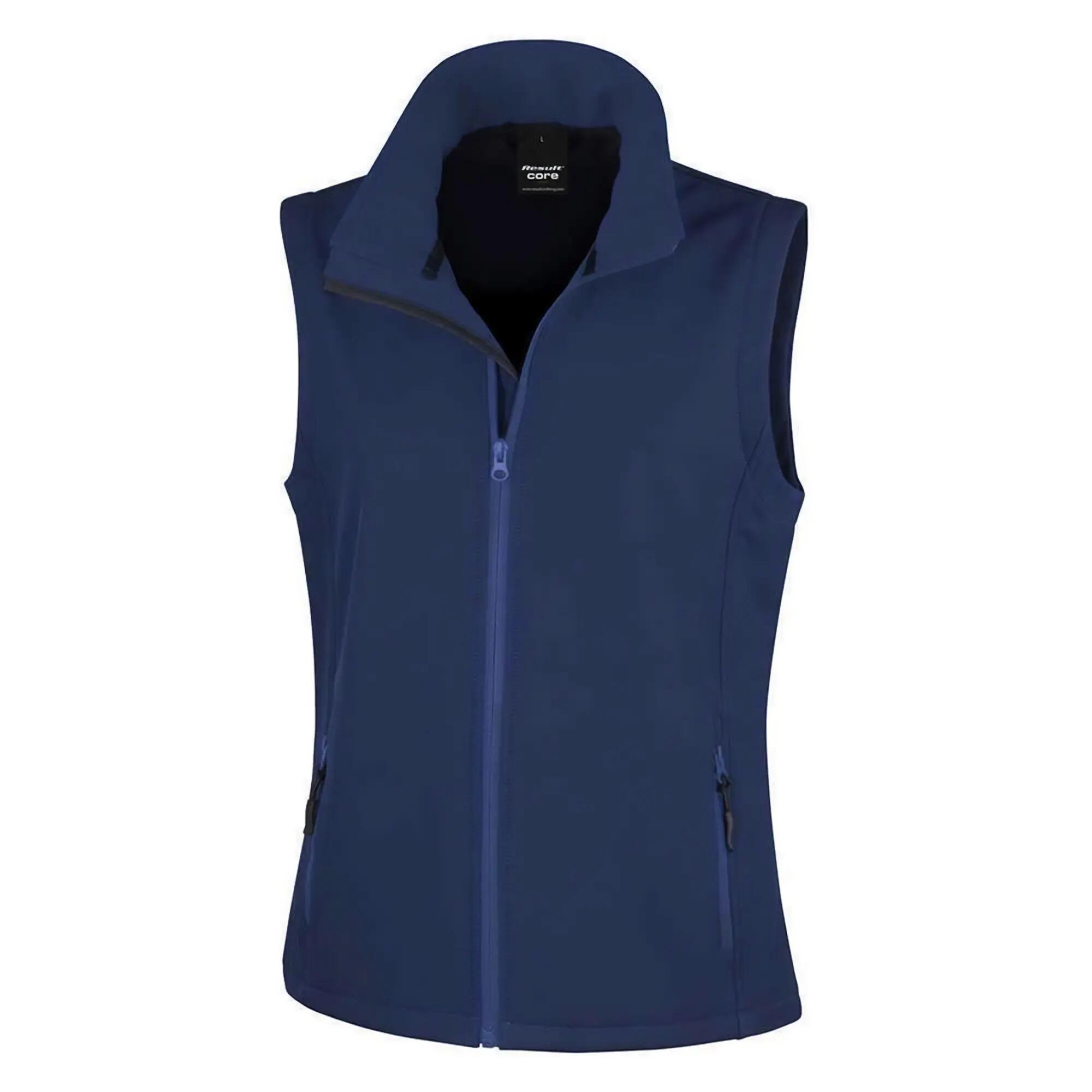 Result Womens/Ladies Core Printable Soft Shell Bodywarmer