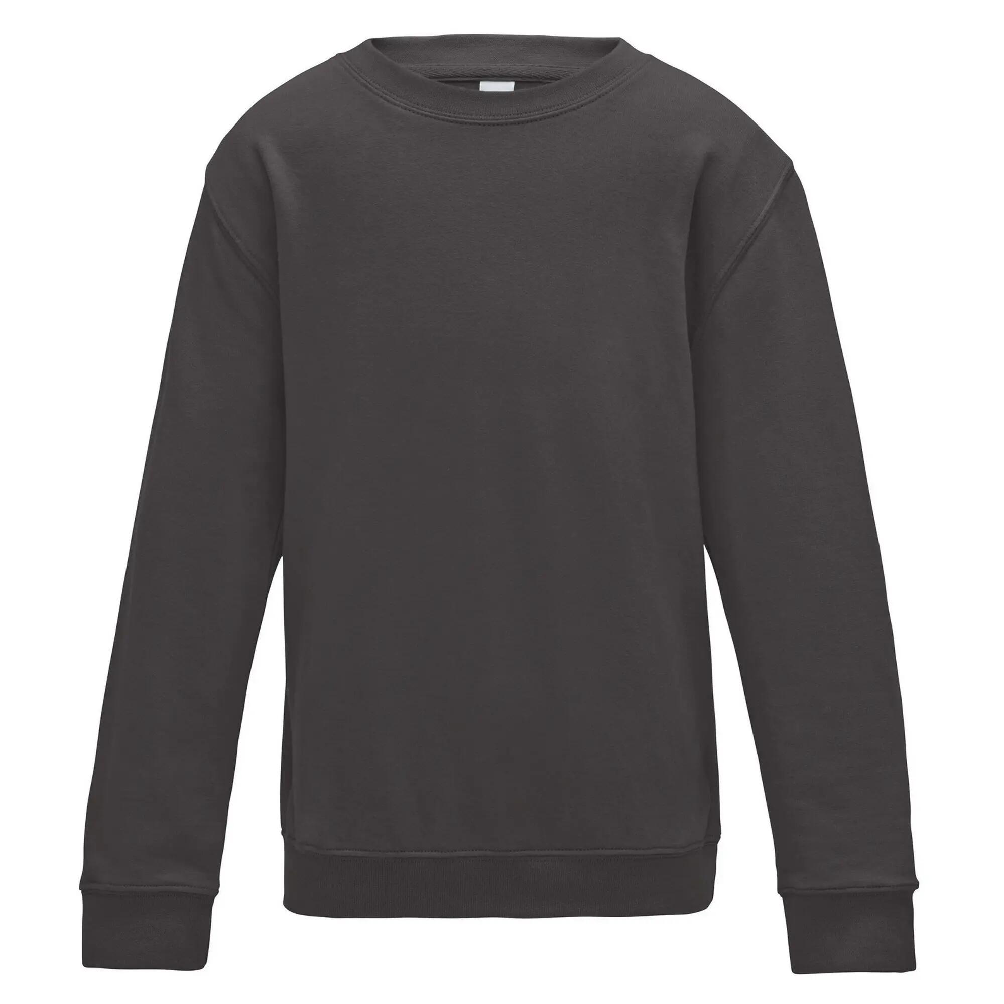 AWDis Just Hoods Childrens/Kids Plain Crew Neck Sweatshirt