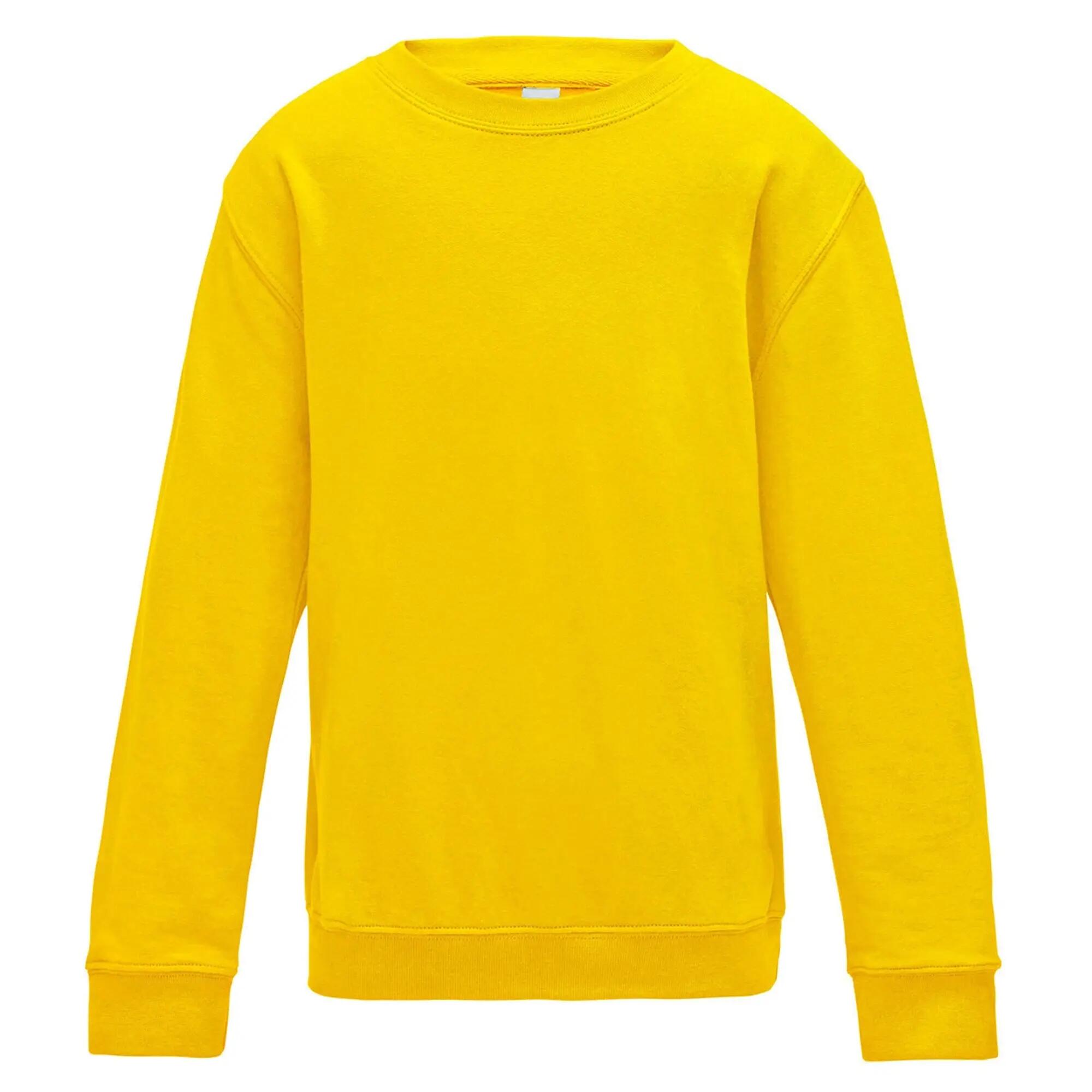 AWDis Just Hoods Childrens/Kids Plain Crew Neck Sweatshirt