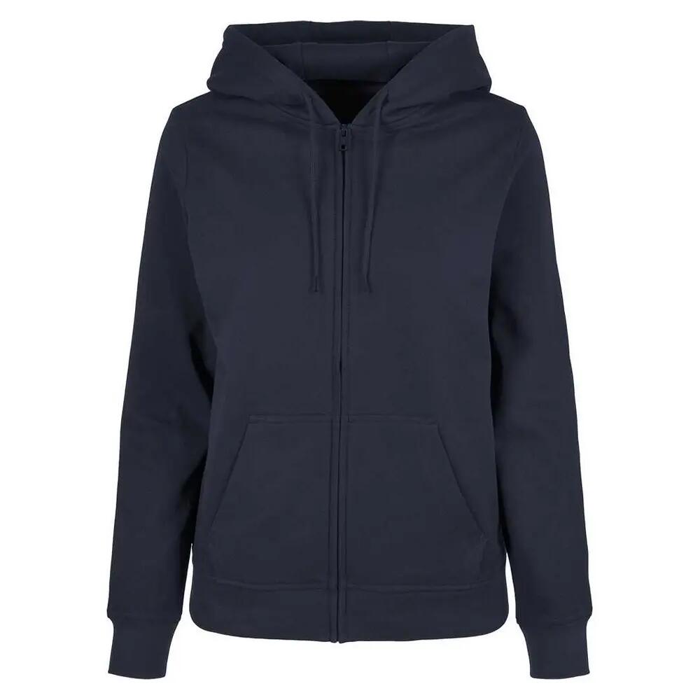 Build Your Brand Womens/Ladies Basic Full Zip Hoodie