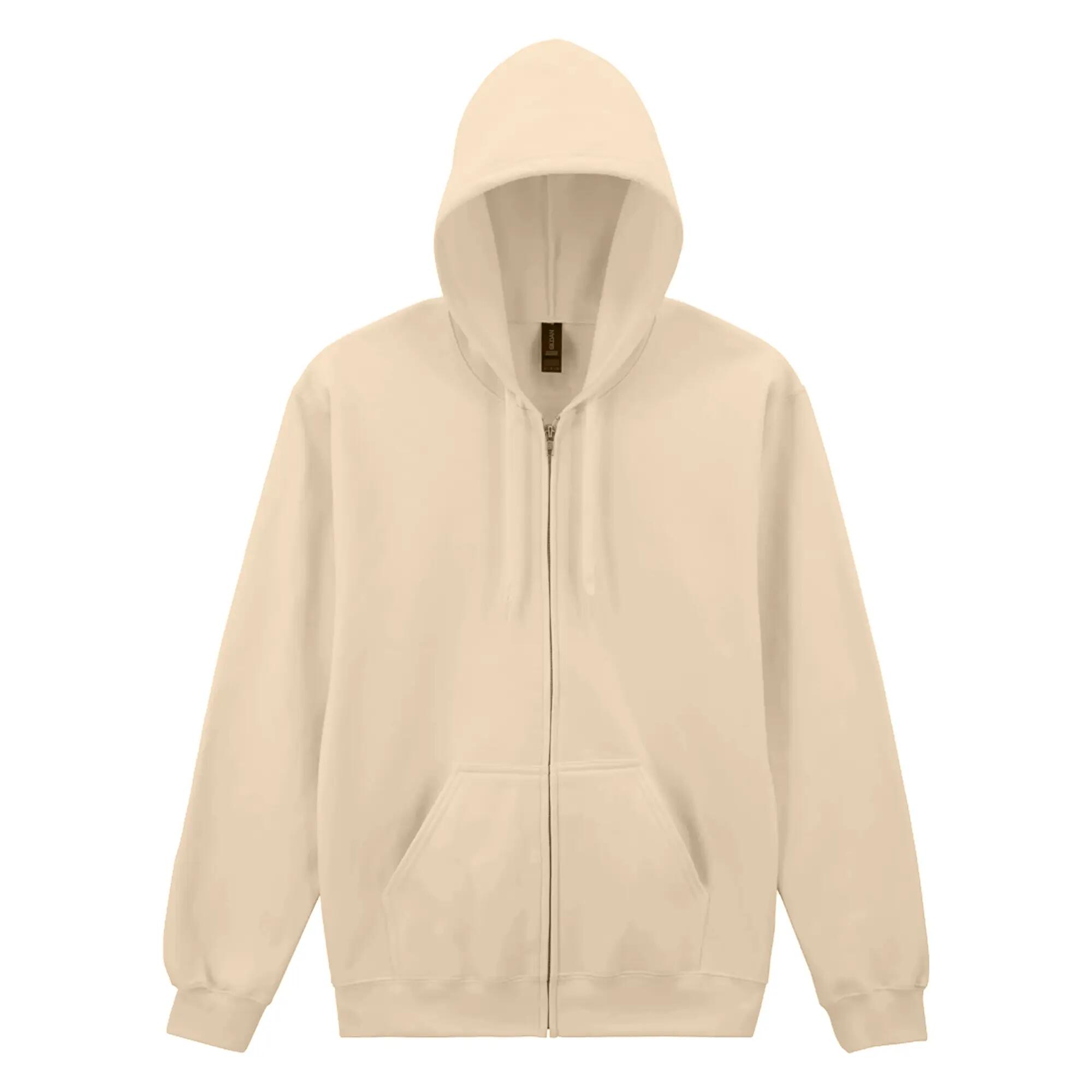 Gildan Mens Midweight Soft Touch Full Zip Hoodie