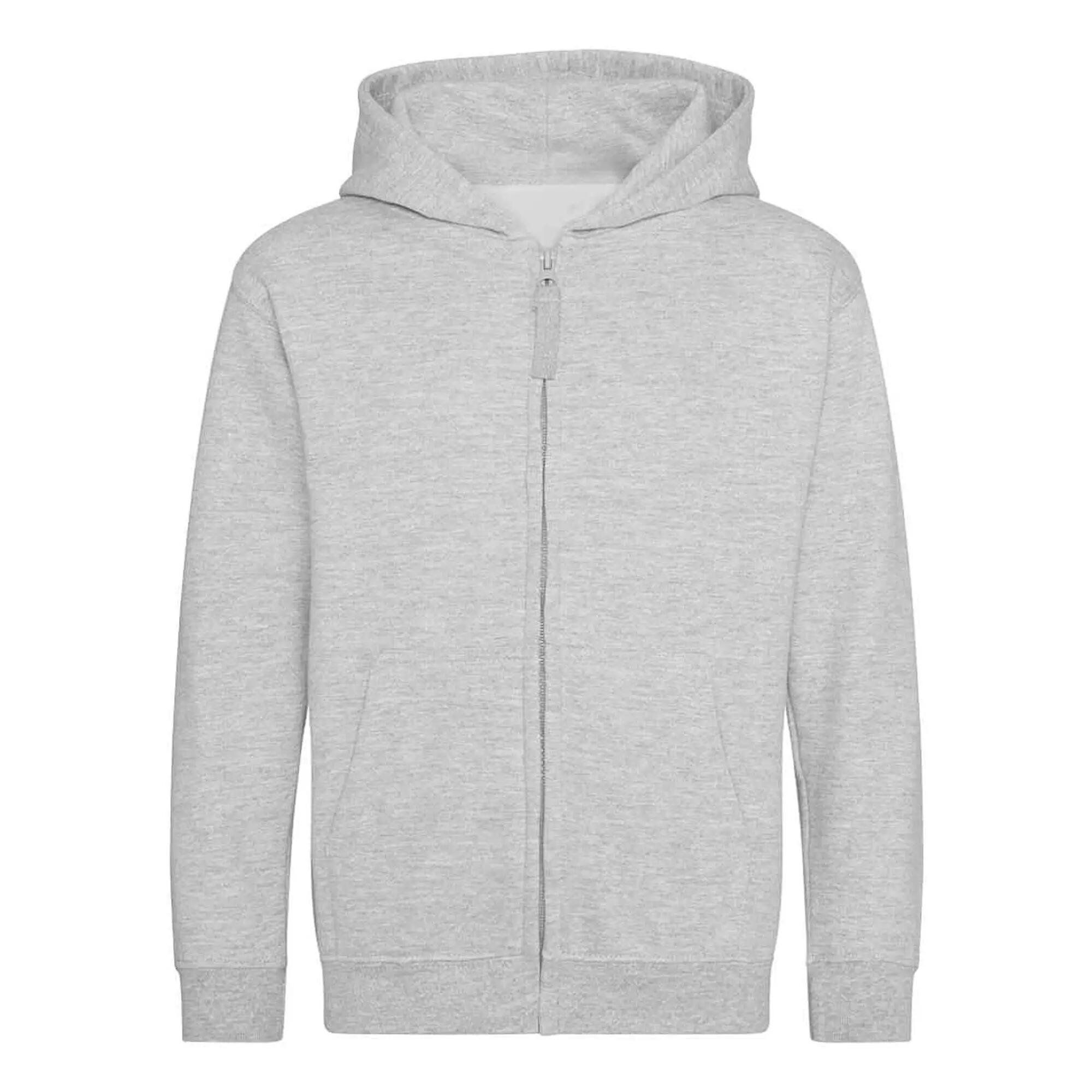 Awdis Childrens/Kids Heather Full Zip Hoodie