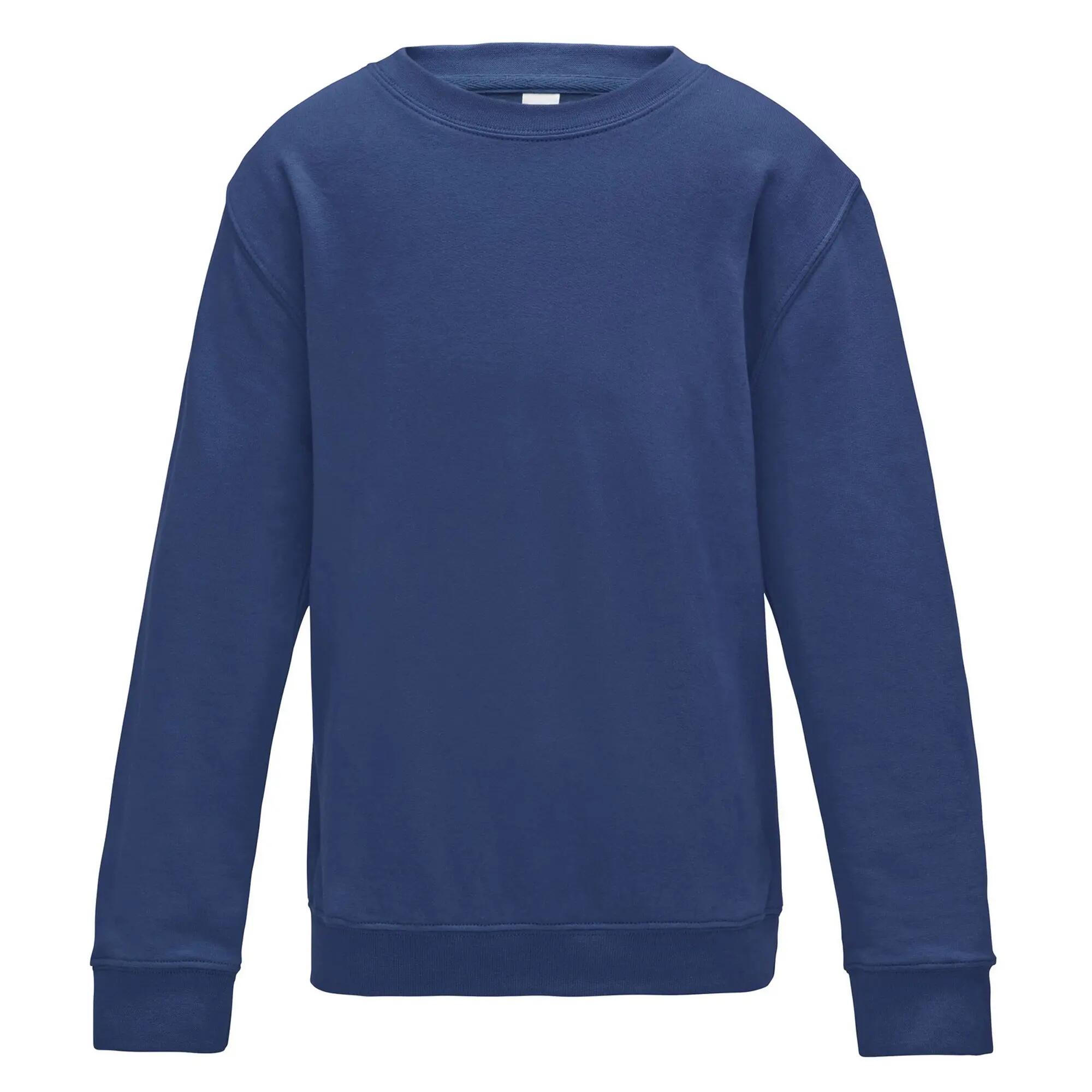 AWDis Just Hoods Childrens/Kids Plain Crew Neck Sweatshirt
