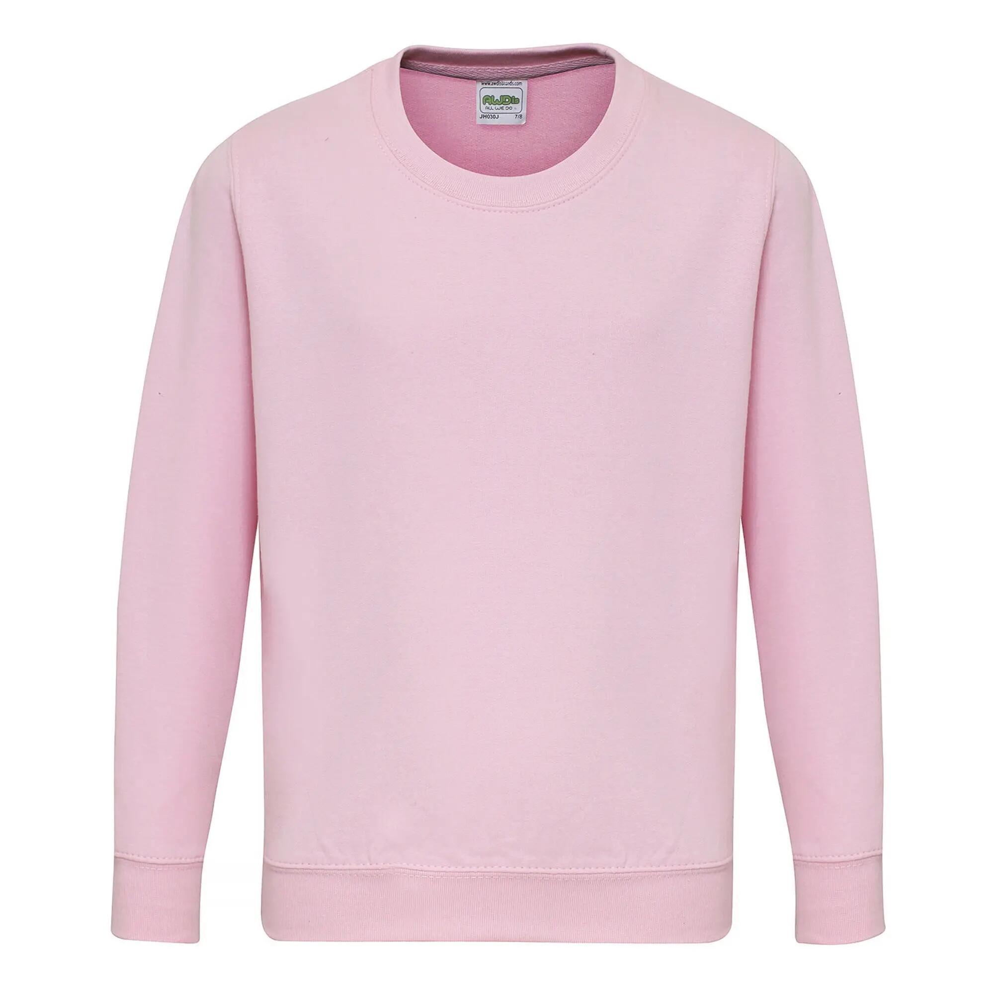 AWDis Just Hoods Childrens/Kids Plain Crew Neck Sweatshirt