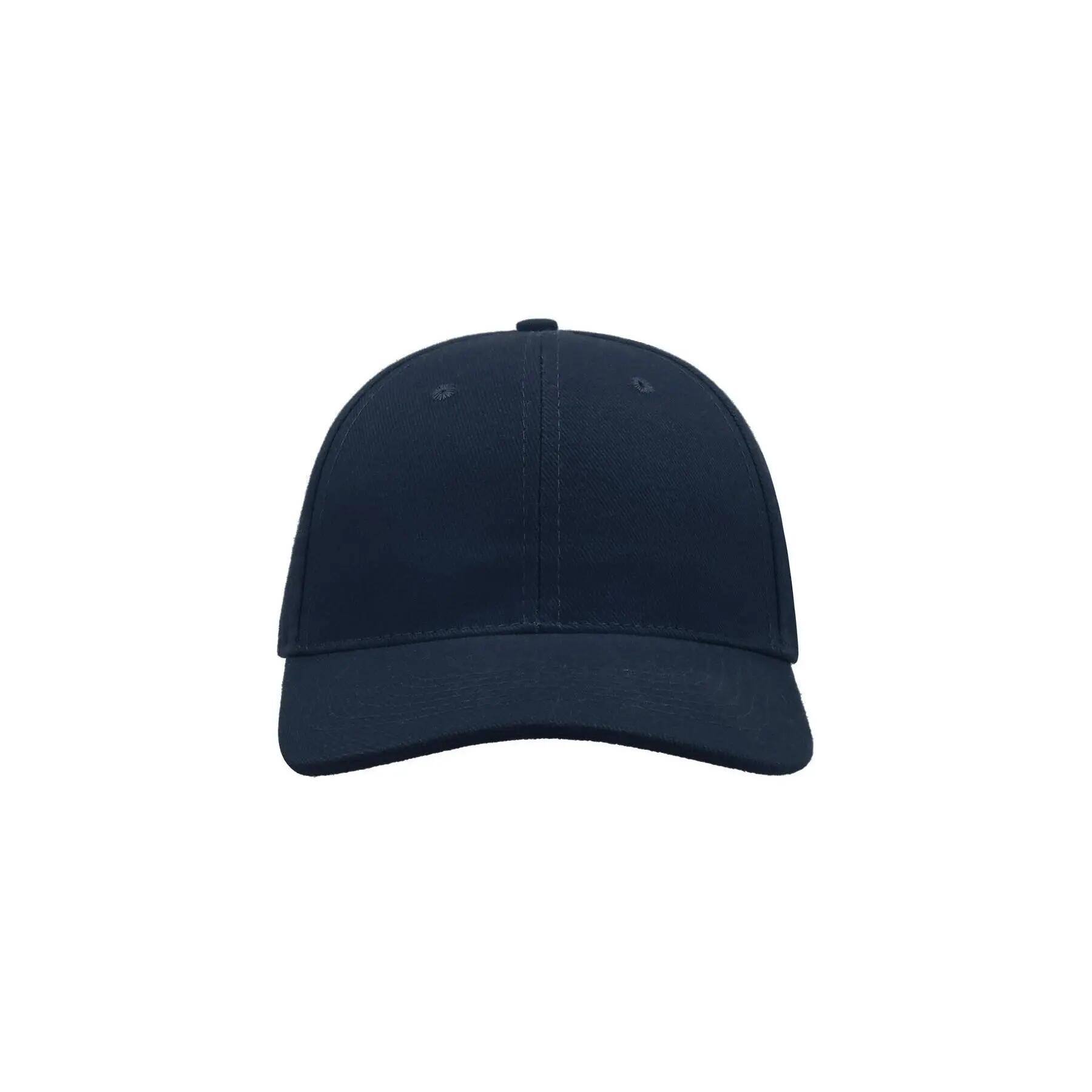 Gorra de 6 paneles de algodón cepillado modelo Liberty Azul marino 5/5