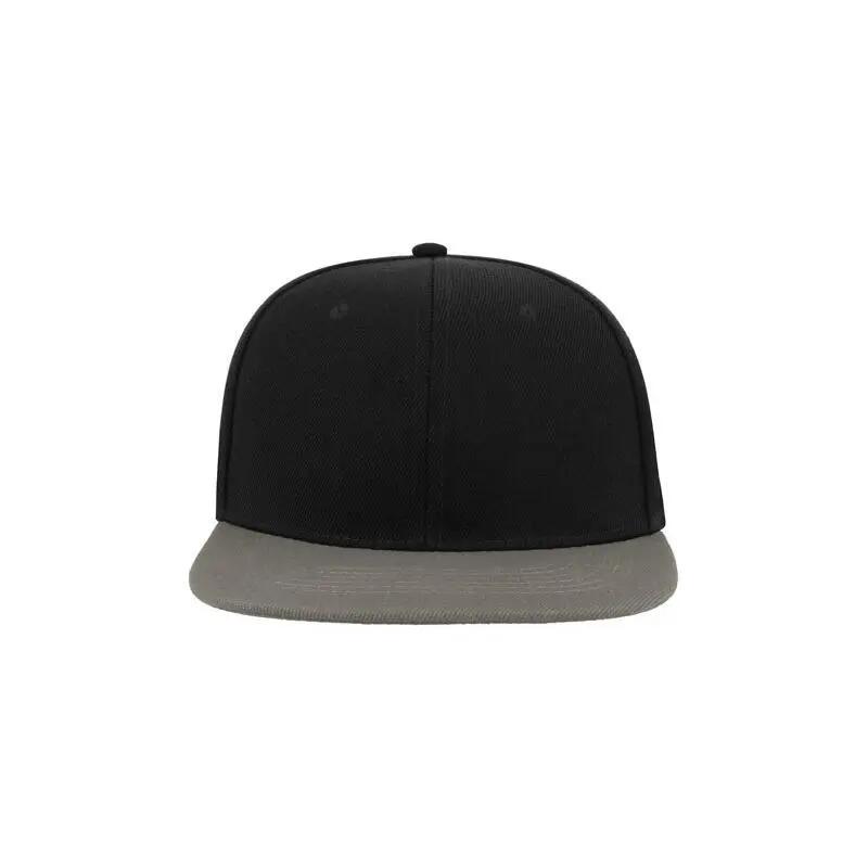 Casquette Avec Visière Plate Mixte (Noir / Gris) 5/5