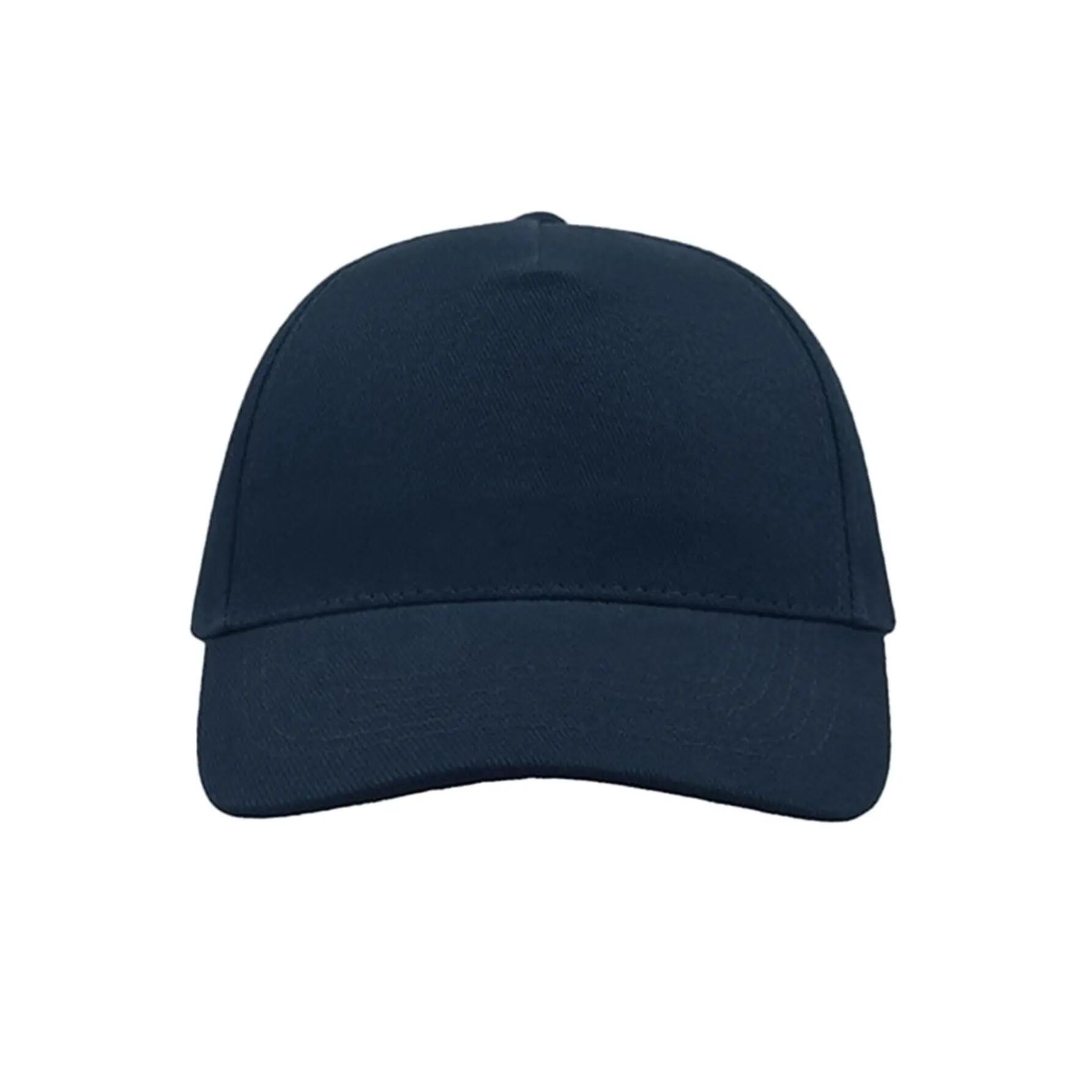 Liberty Five Heavy Brush Cotton 5 Panel Cap (Marine) 5/5