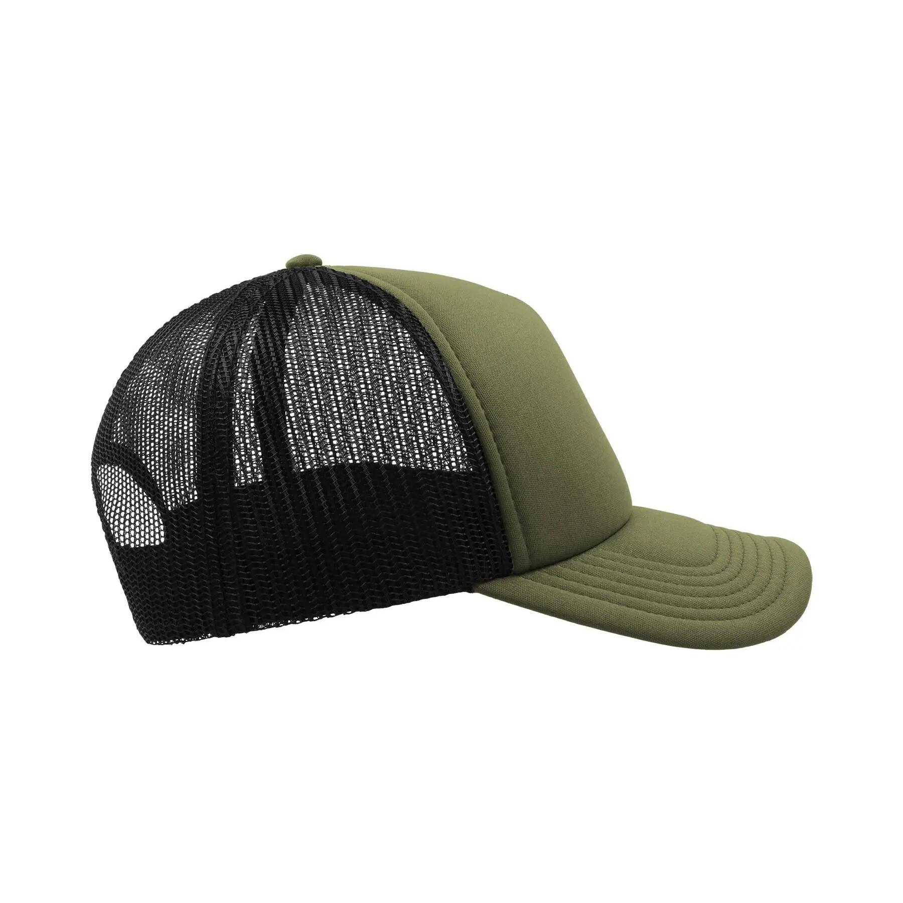 Rapper 5 Panel Trucker Cap (Olijf/Zwart) 5/6