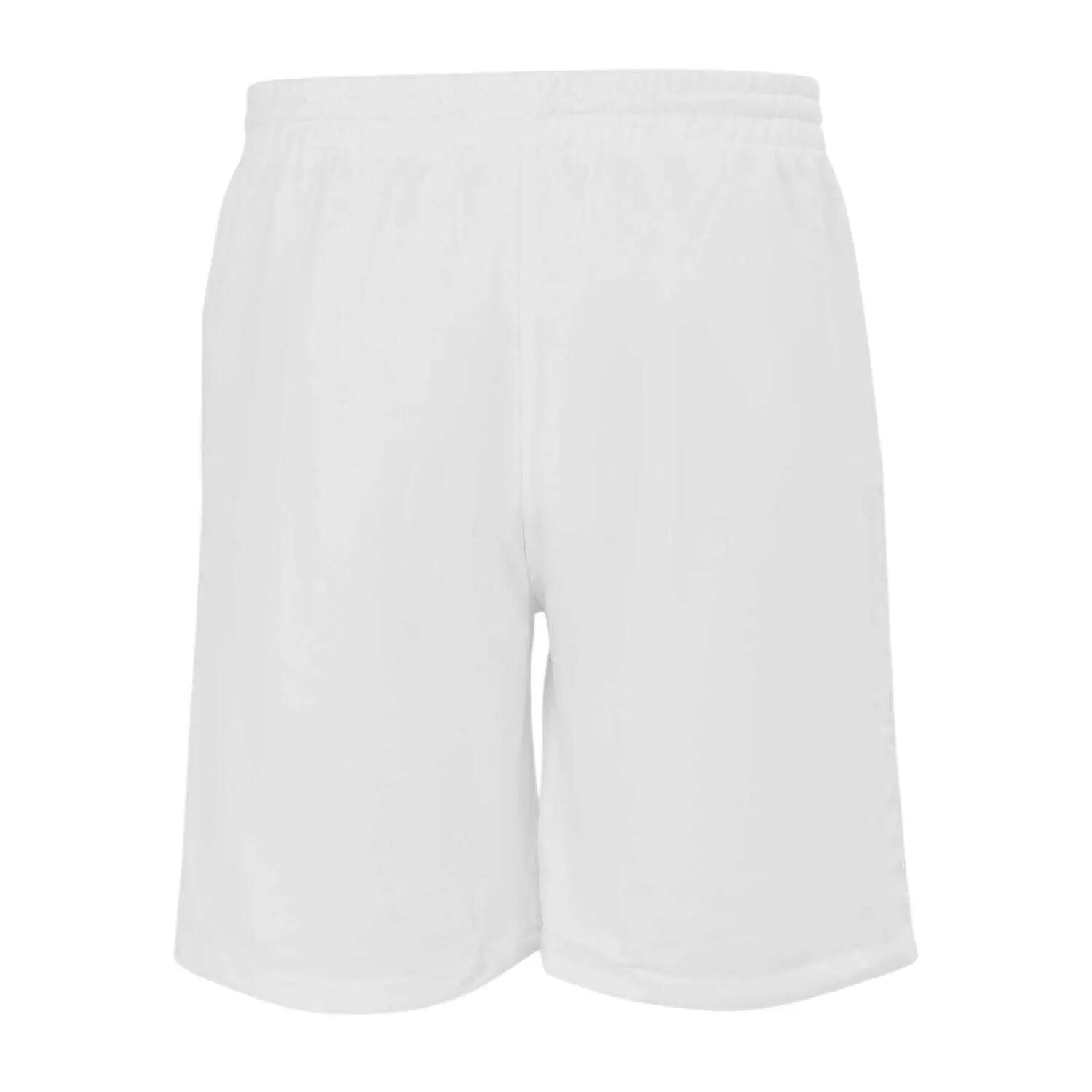 Mens Cotton Blend Shorts (White) 2/3