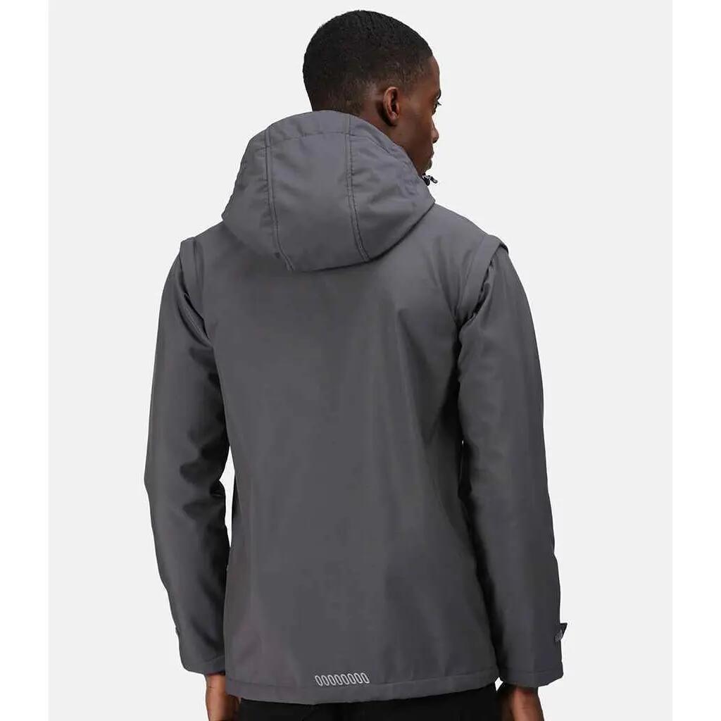Veste Softshell ERASMUS IN Homme (Gris Phoque) 7/7