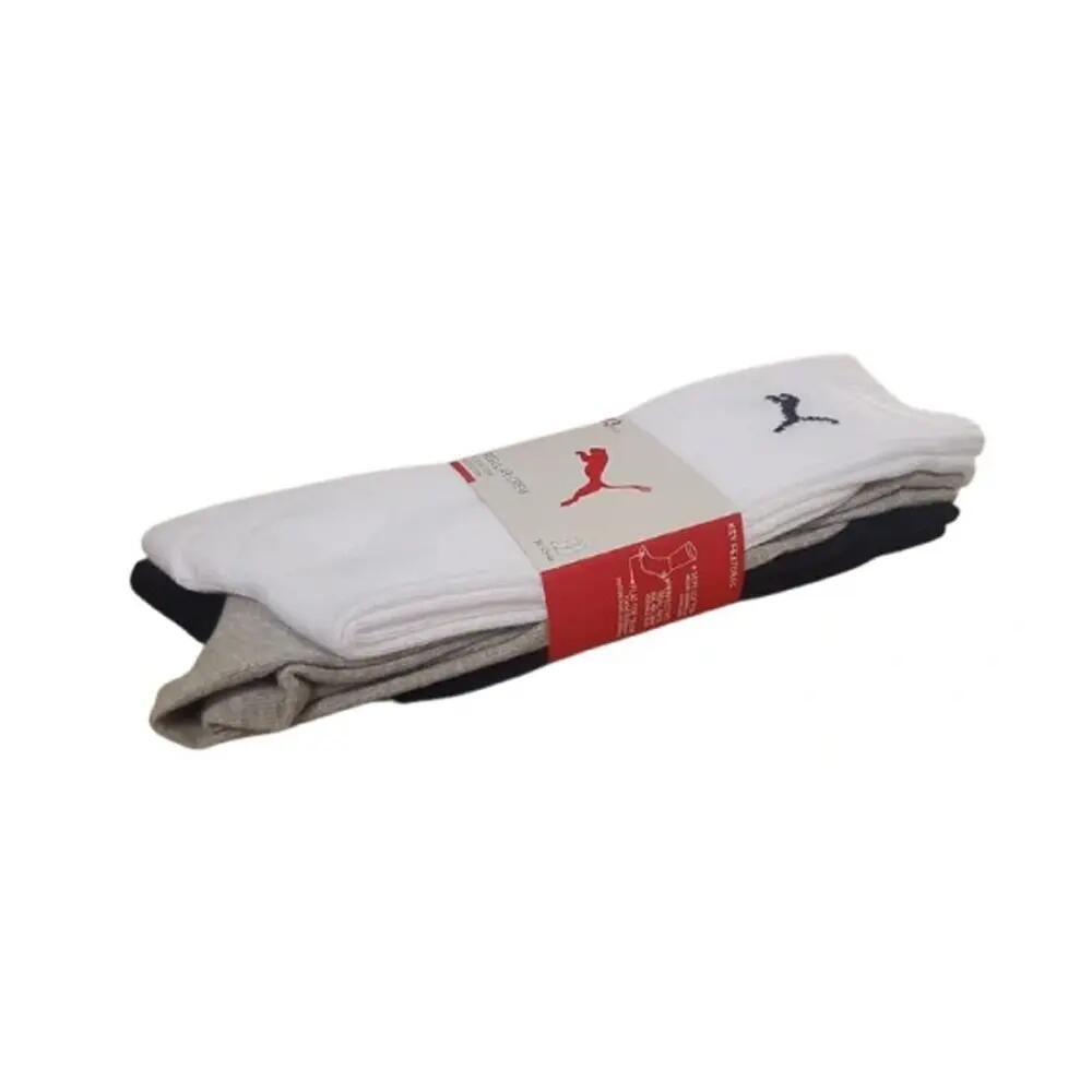 Calzini Sport Squadra Adulto Unisex Misura Confezione 3 Puma Bianco Nero Grigio 2/2
