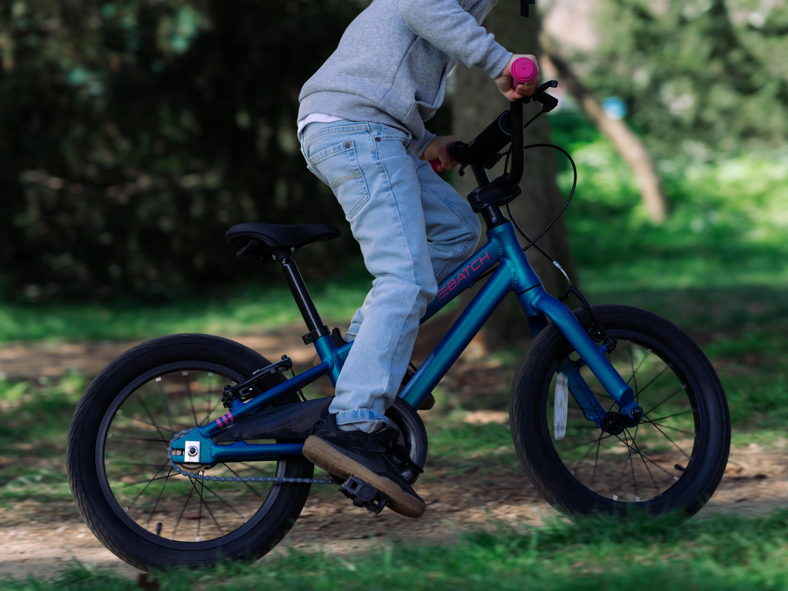 Bicicleta para niños Batch de 16 pulgadas, esmeralda, de 4 a 6 años 12/15
