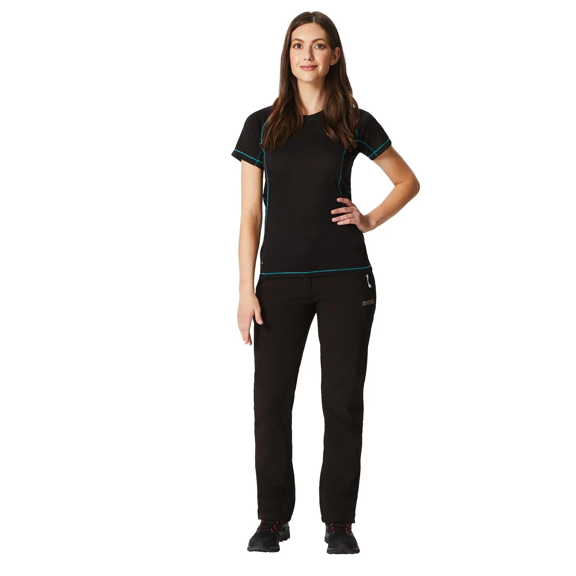 Great Outdoors Geo Softshell II Hose, lange Länge Damen Schwarz 7/7